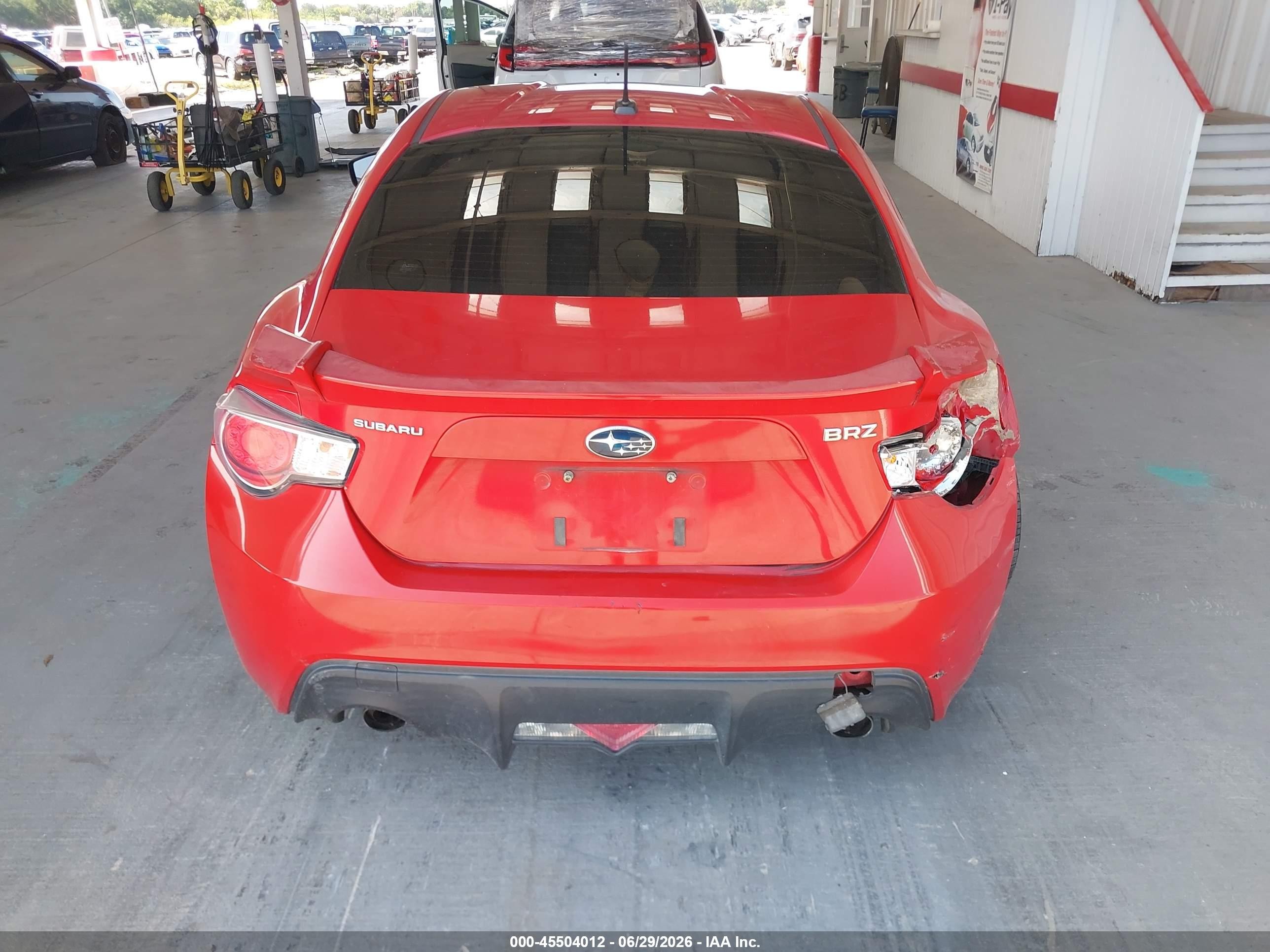 2013 Subaru Brz Limited Red vin: JF1ZCAC10D2613034
