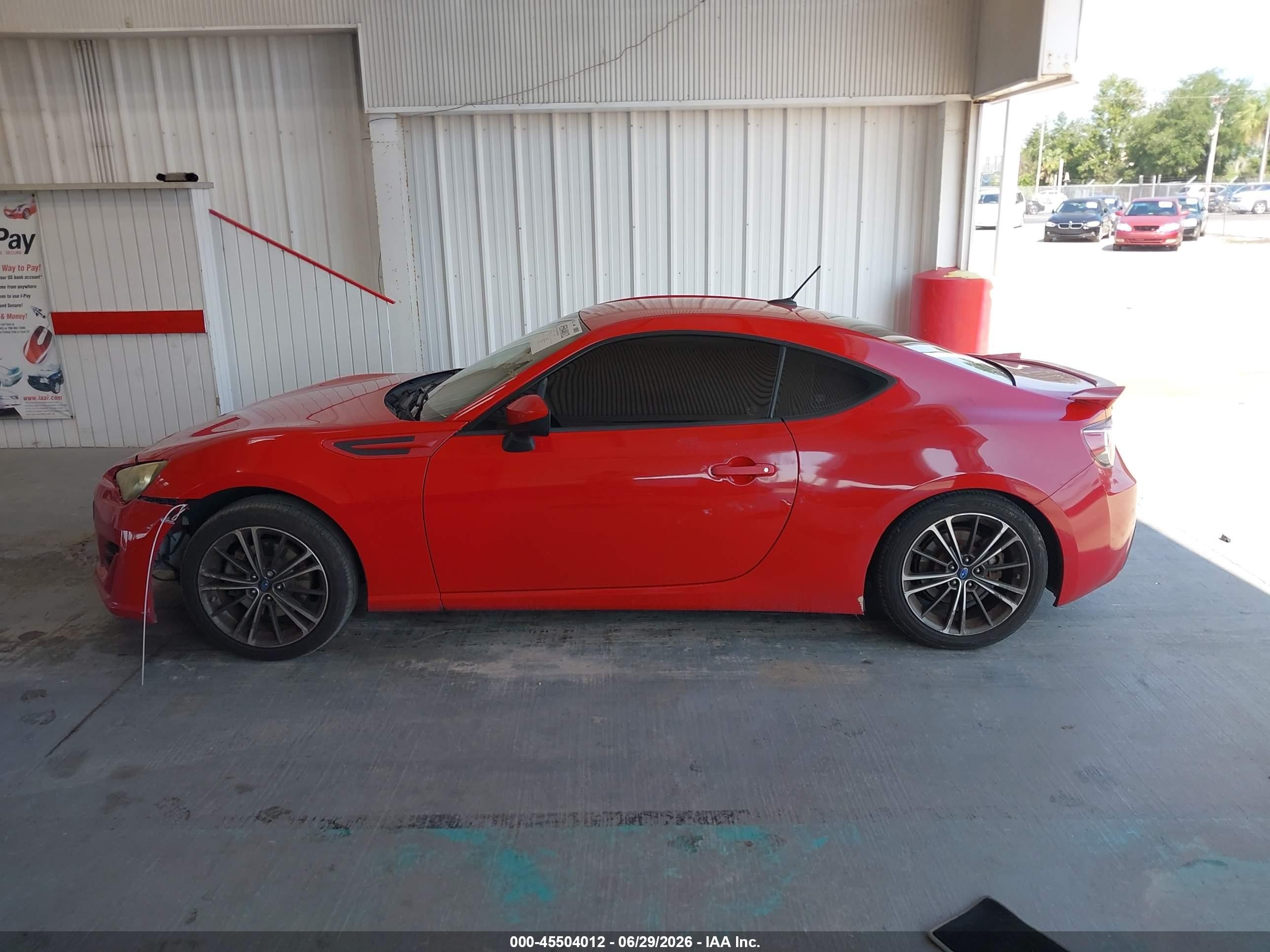 2013 Subaru Brz Limited Red vin: JF1ZCAC10D2613034