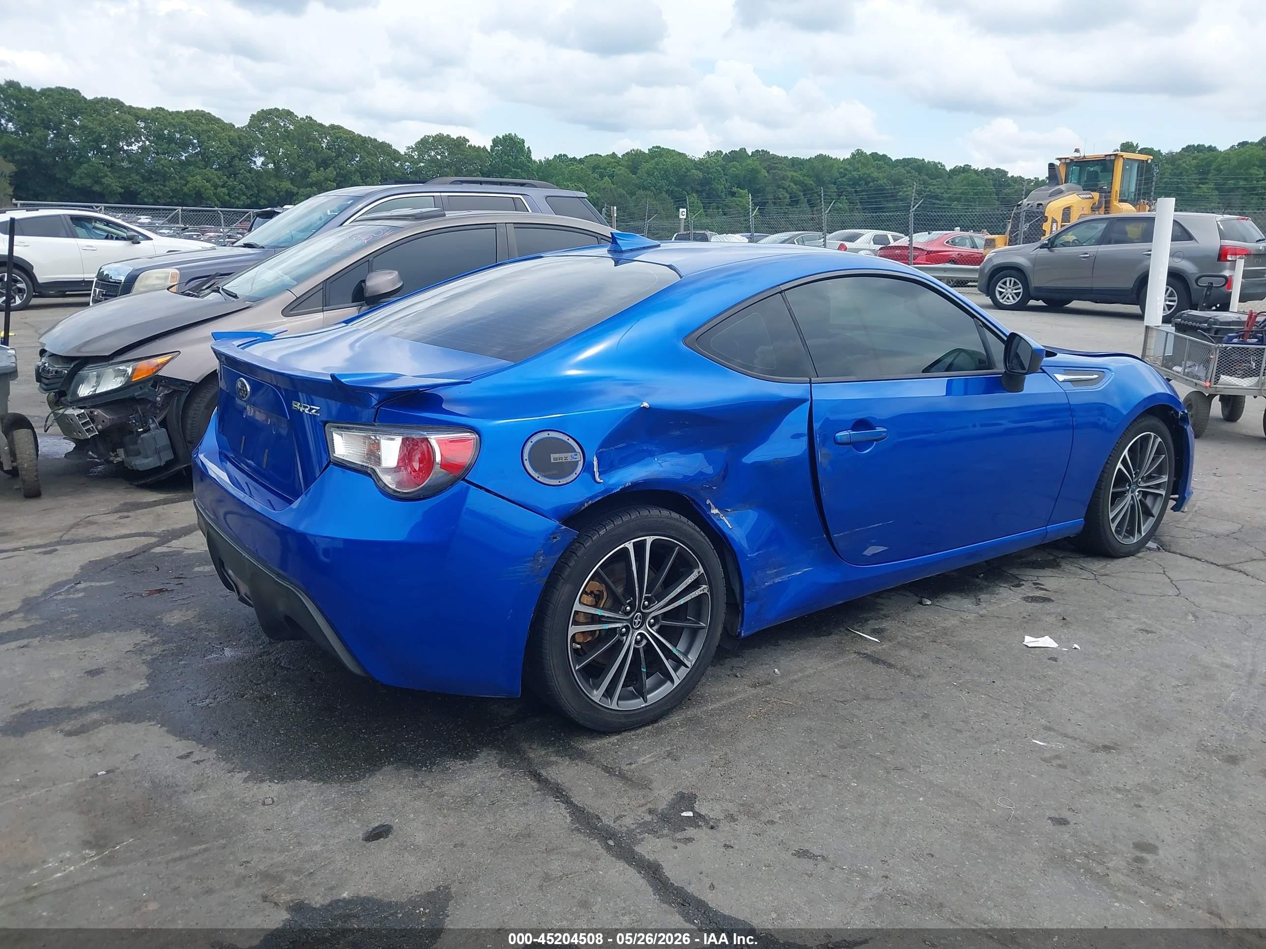 2014 Subaru Brz Limited Синий vin: JF1ZCAC11E8600078