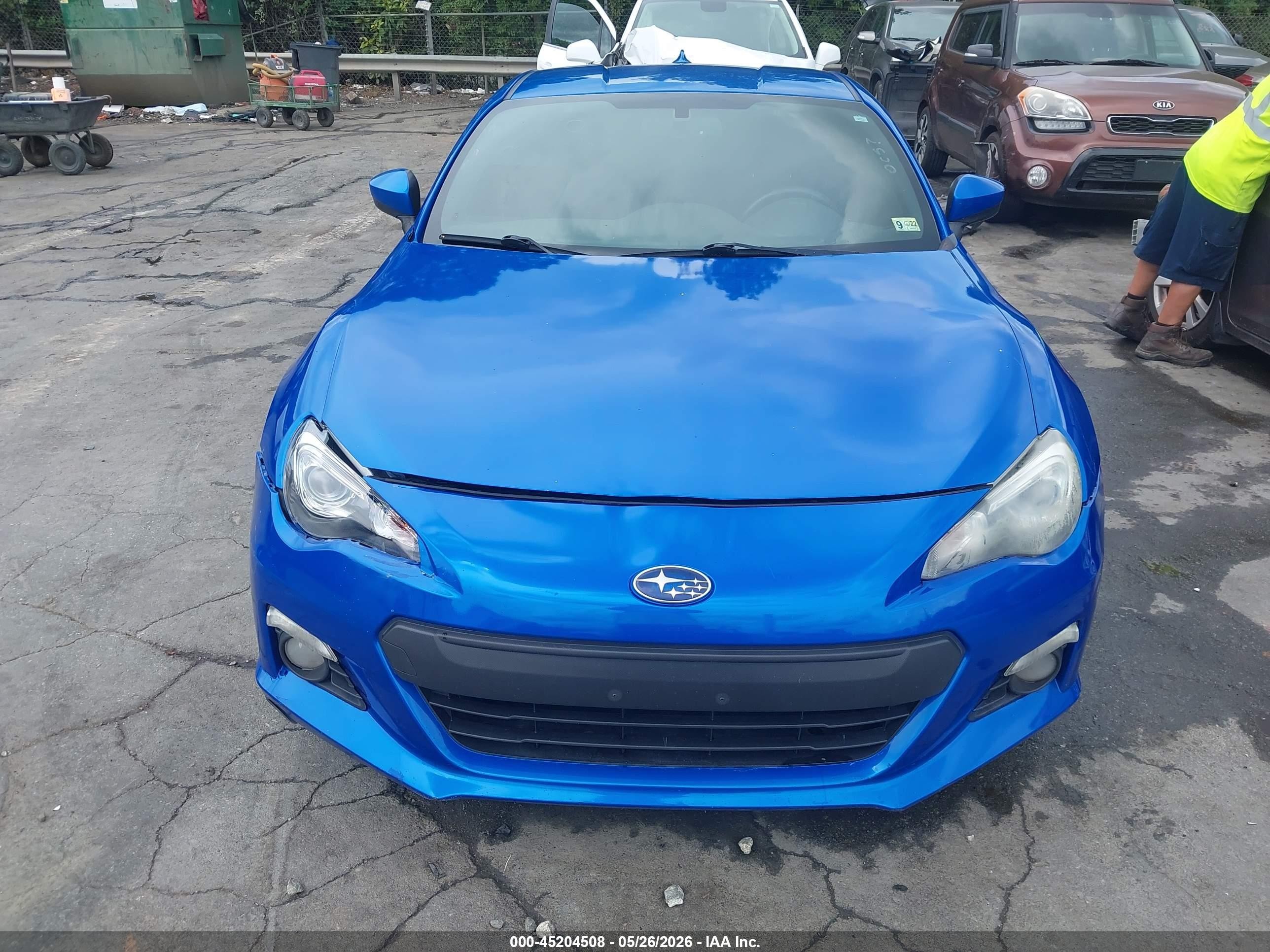 2014 Subaru Brz Limited Синий vin: JF1ZCAC11E8600078