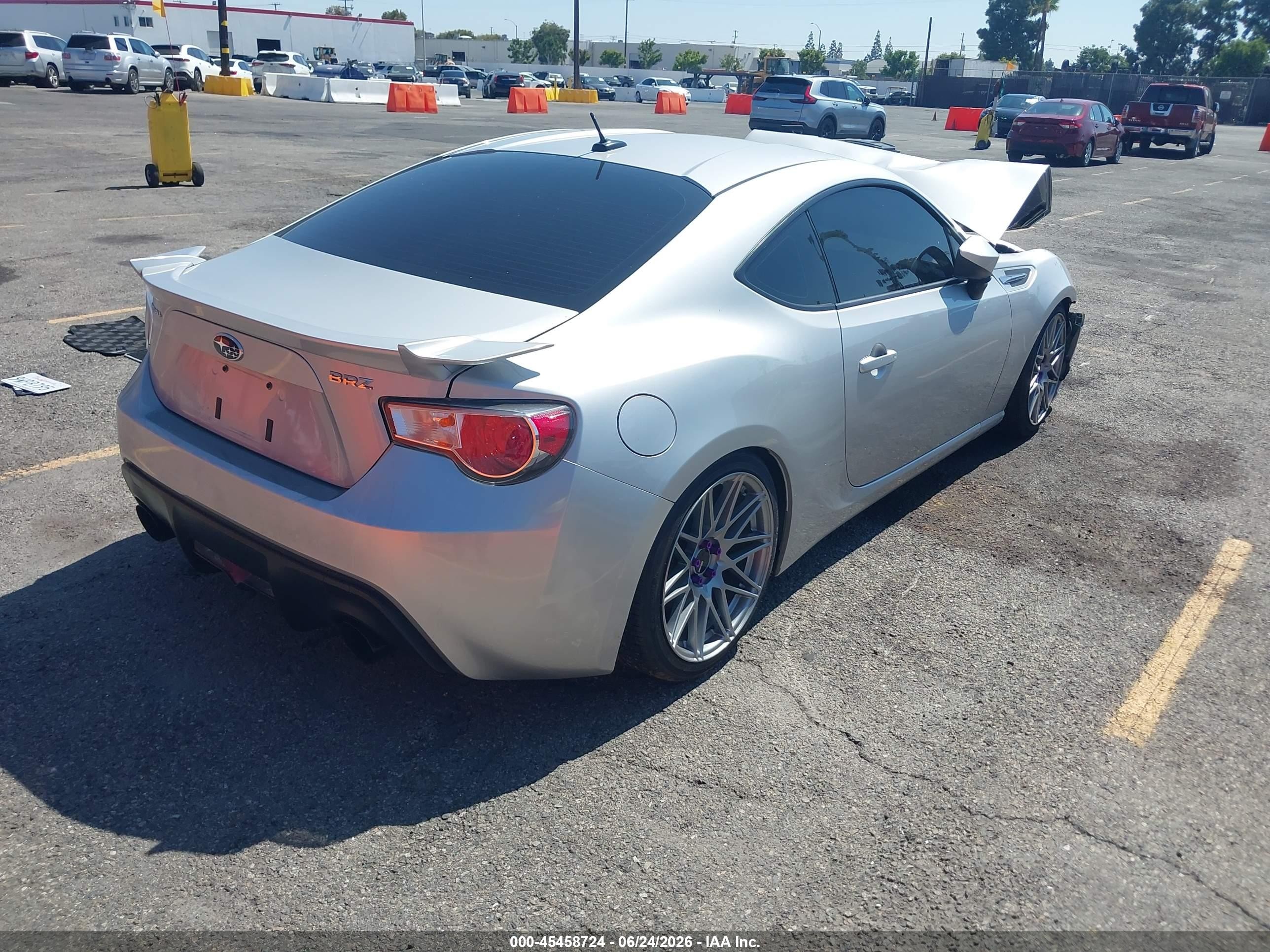 2014 Subaru Brz Limited Silver vin: JF1ZCAC11E9602715