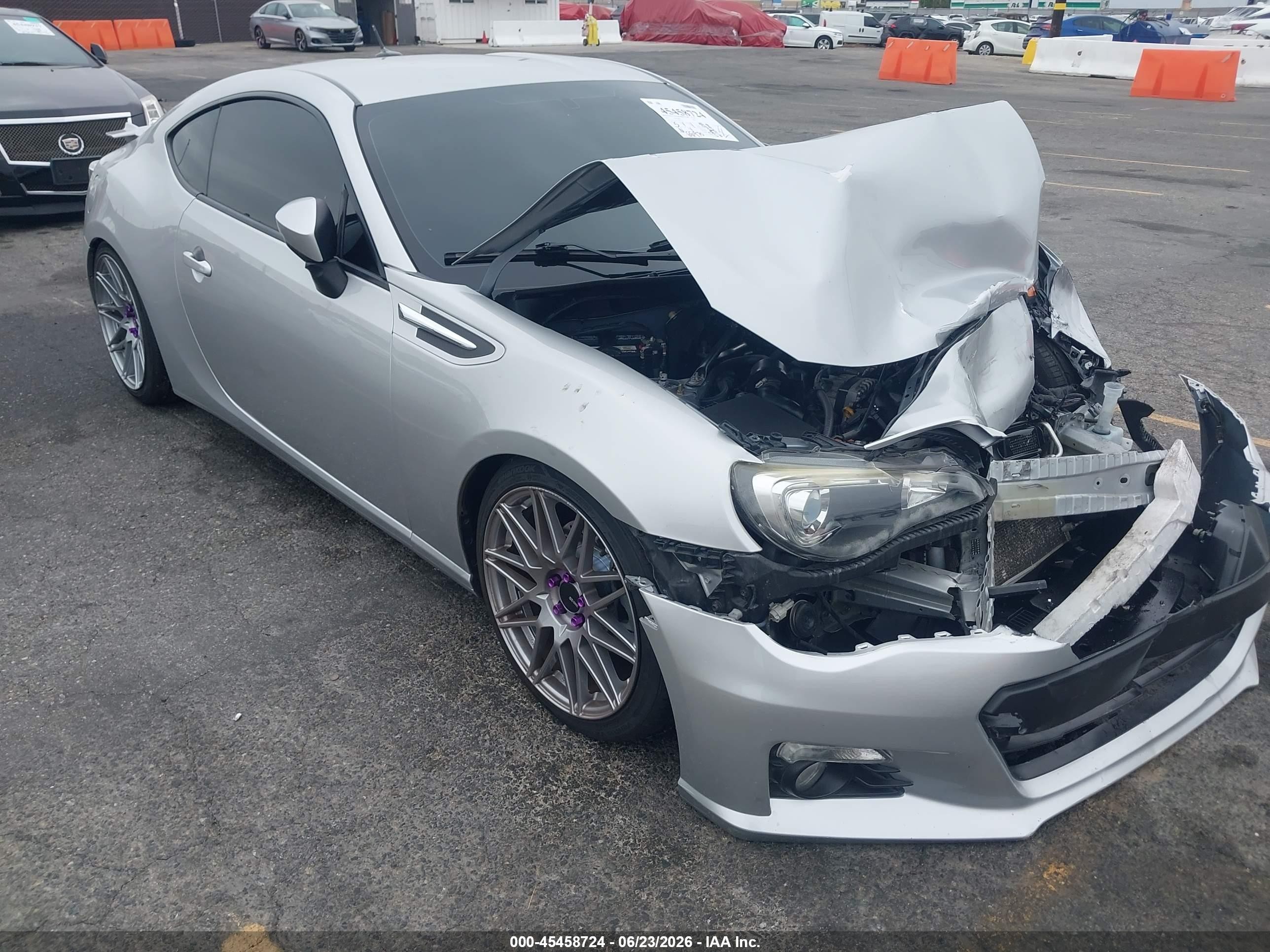 2014 Subaru Brz Limited Silver vin: JF1ZCAC11E9602715
