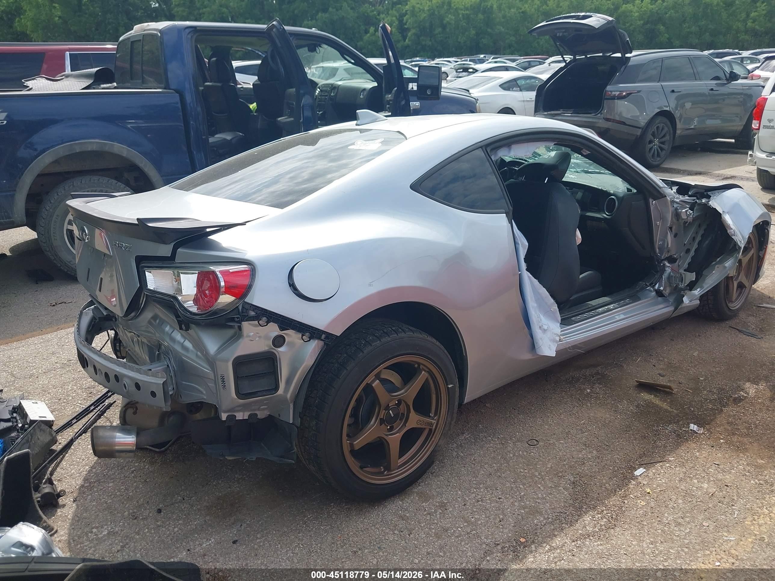 2015 Subaru Brz Limited Silver vin: JF1ZCAC11F9604238