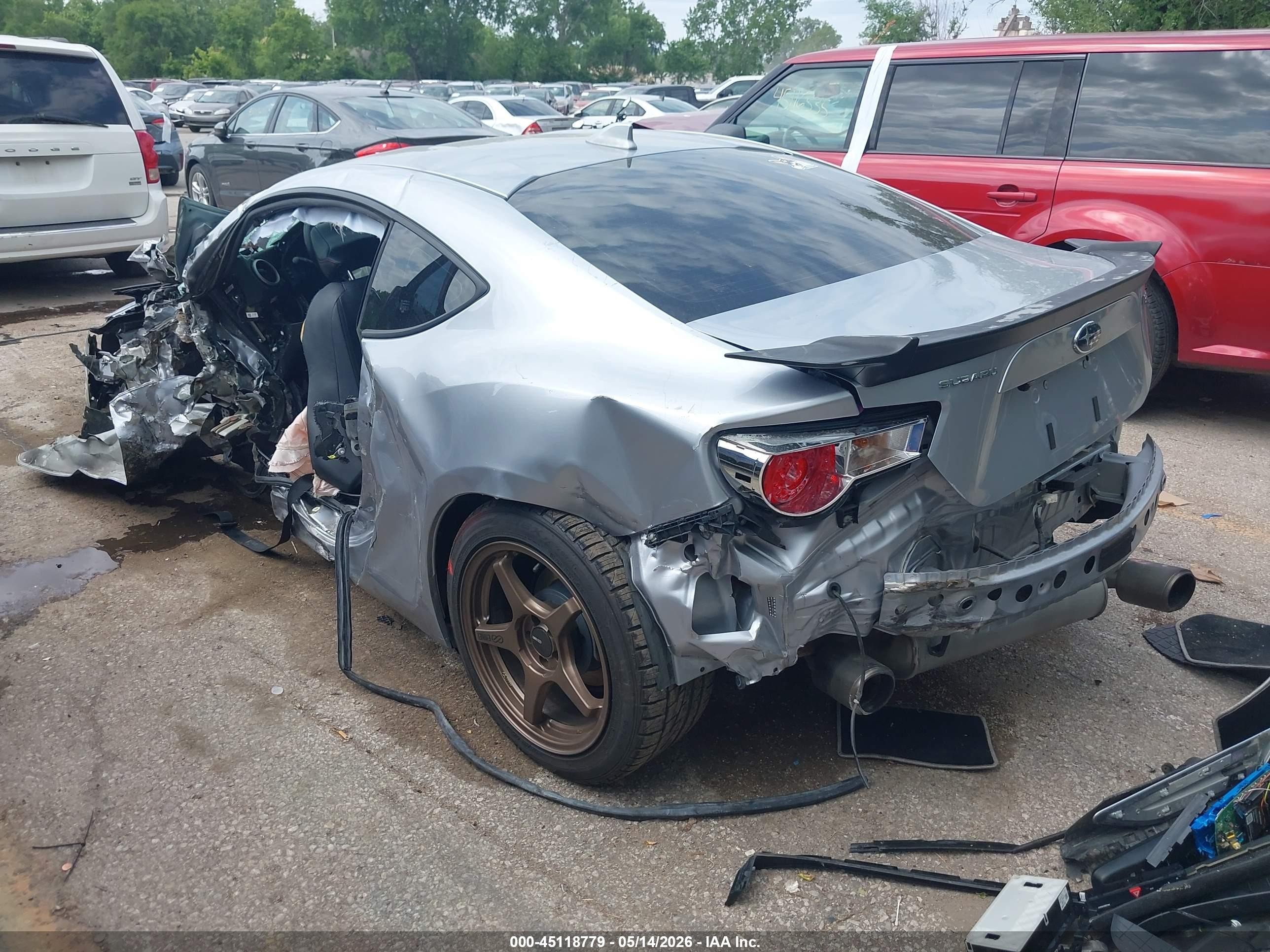 2015 Subaru Brz Limited Silver vin: JF1ZCAC11F9604238