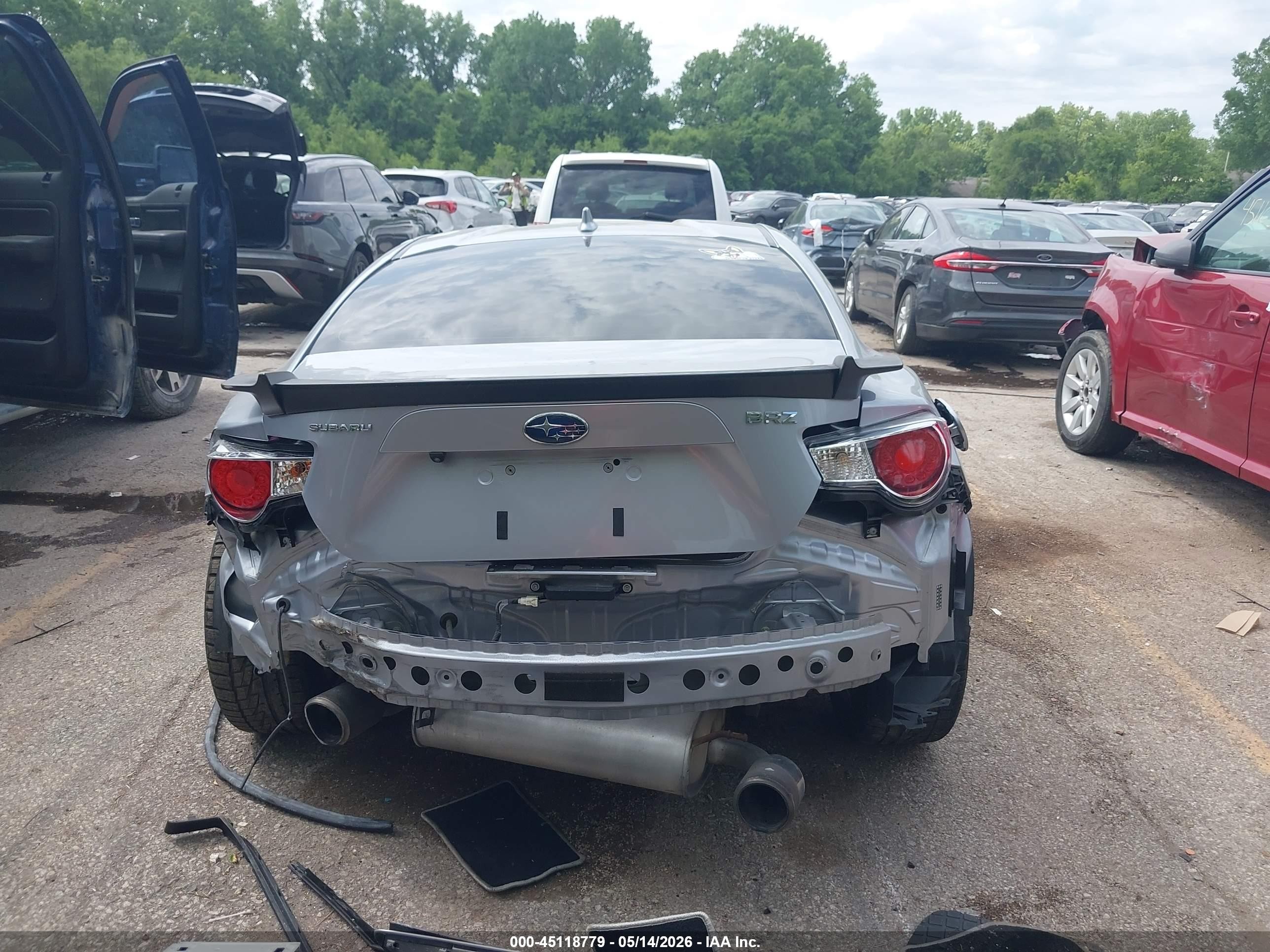 2015 Subaru Brz Limited Silver vin: JF1ZCAC11F9604238