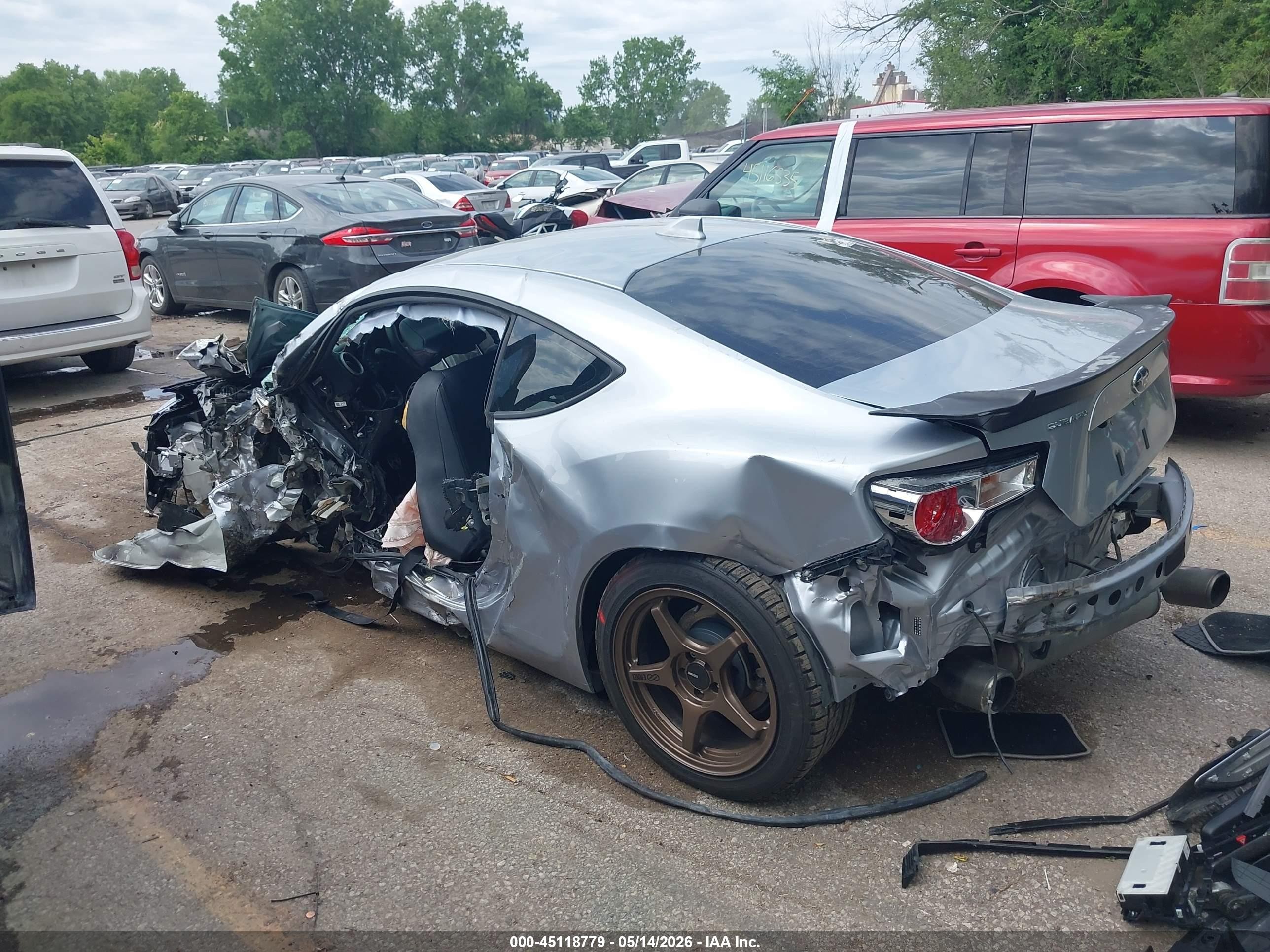 2015 Subaru Brz Limited Silver vin: JF1ZCAC11F9604238