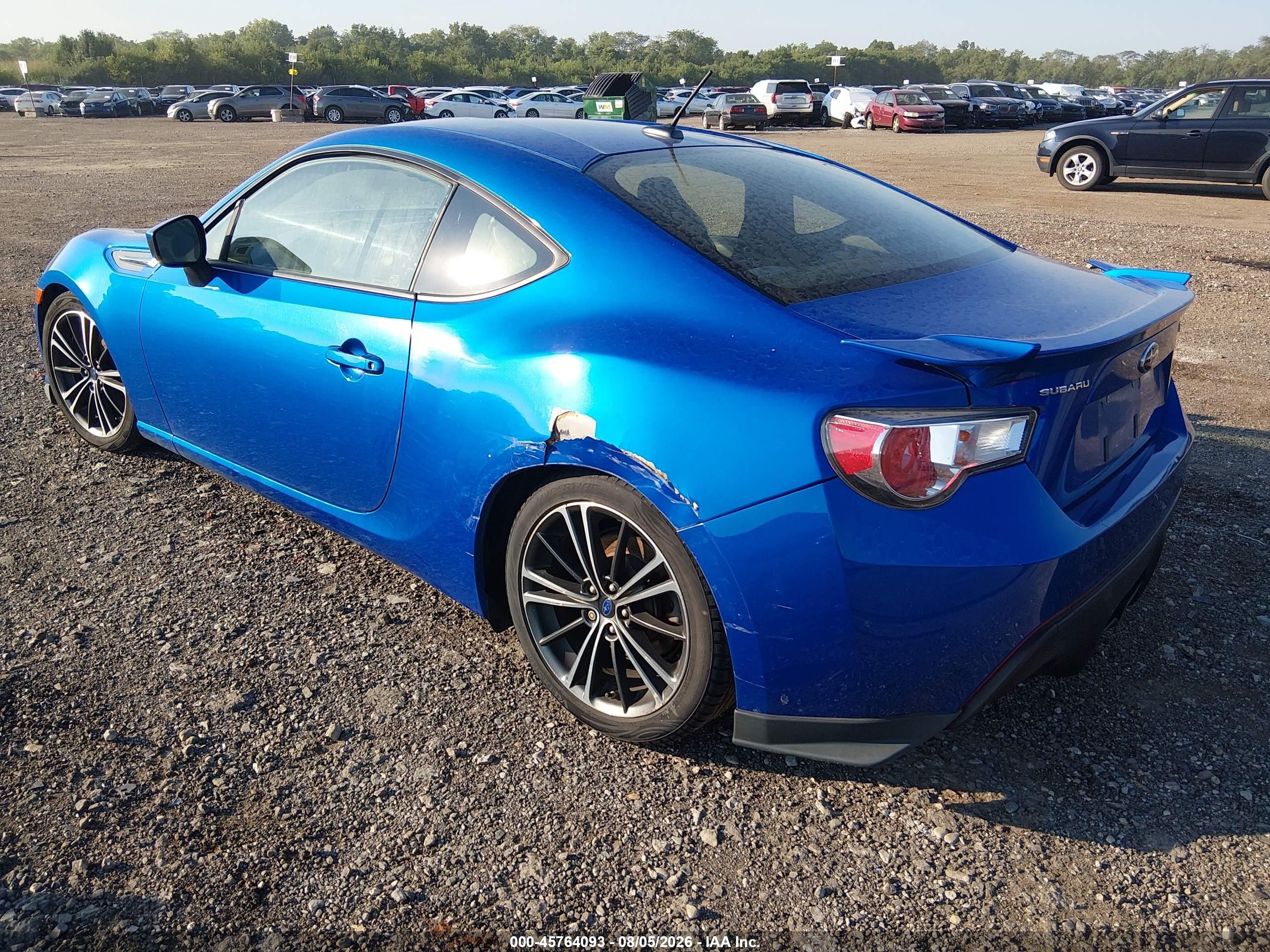 2013 Subaru Brz Limited Blue vin: JF1ZCAC12D2611723