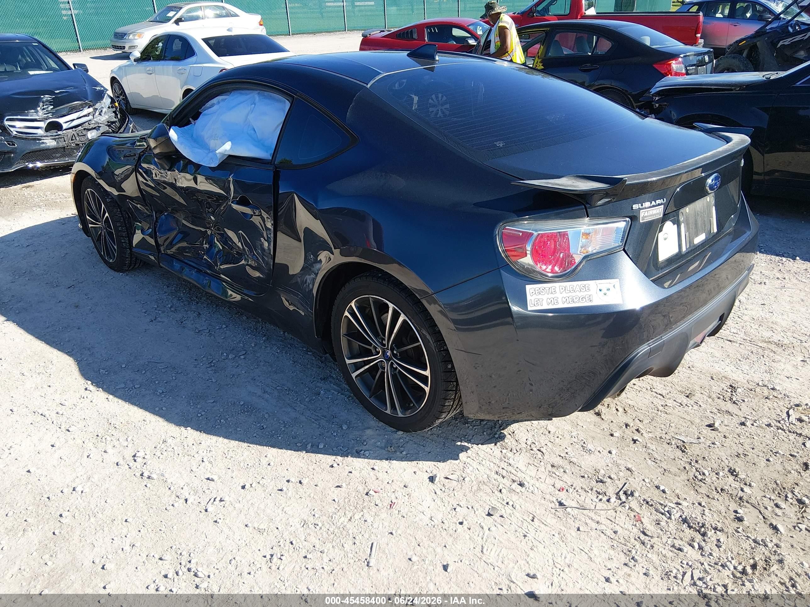 2015 Subaru Brz Limited Black vin: JF1ZCAC12F8607008