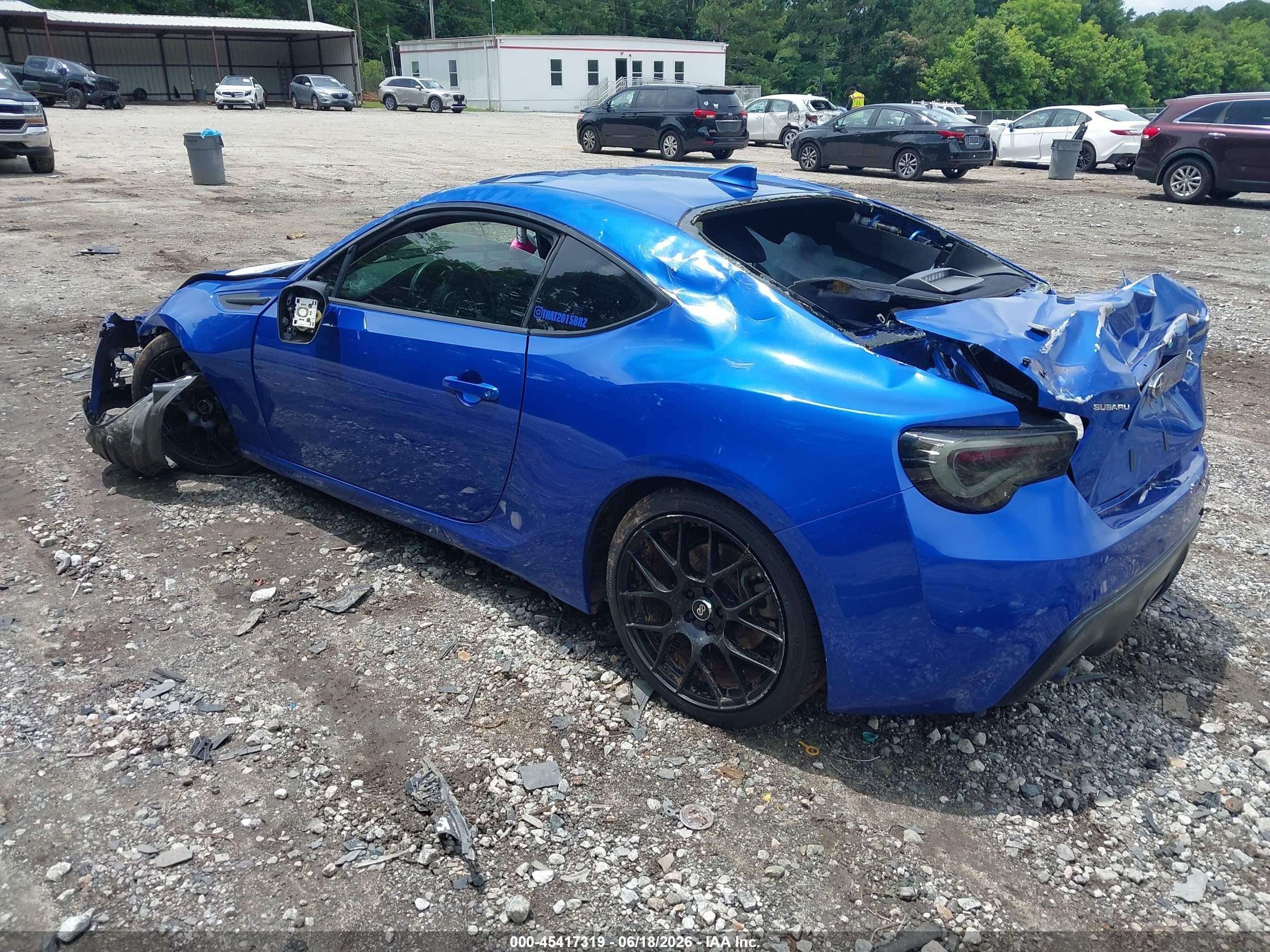 2015 Subaru Brz Limited Синий vin: JF1ZCAC13F8604604
