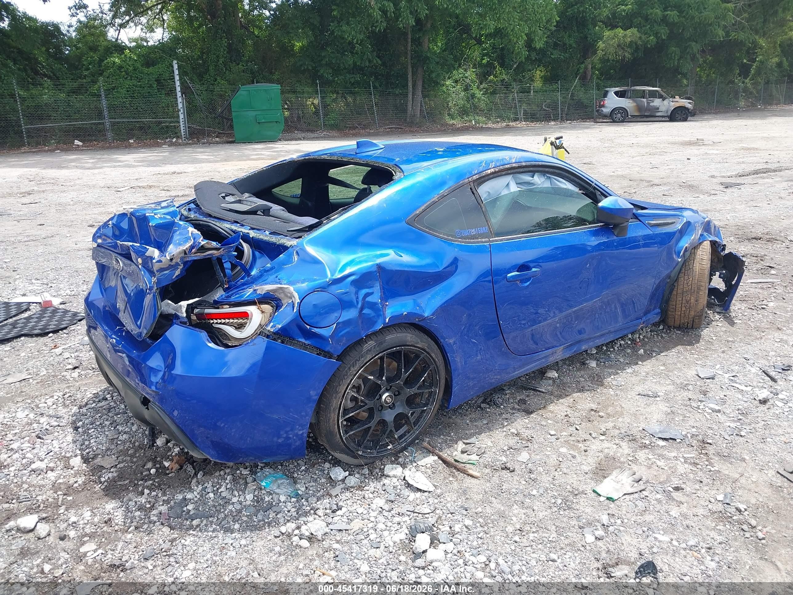 2015 Subaru Brz Limited Синий vin: JF1ZCAC13F8604604
