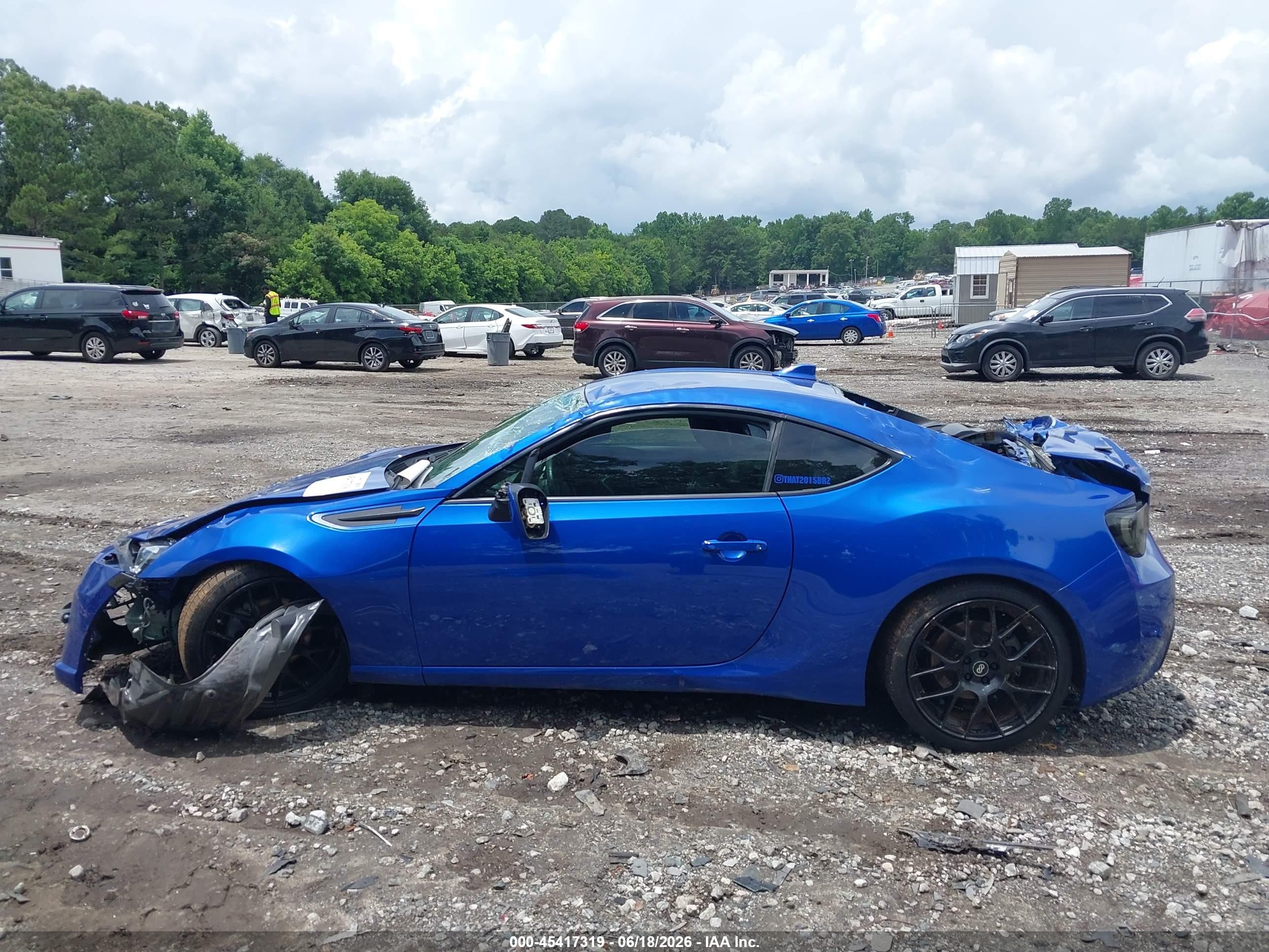 2015 Subaru Brz Limited Синий vin: JF1ZCAC13F8604604