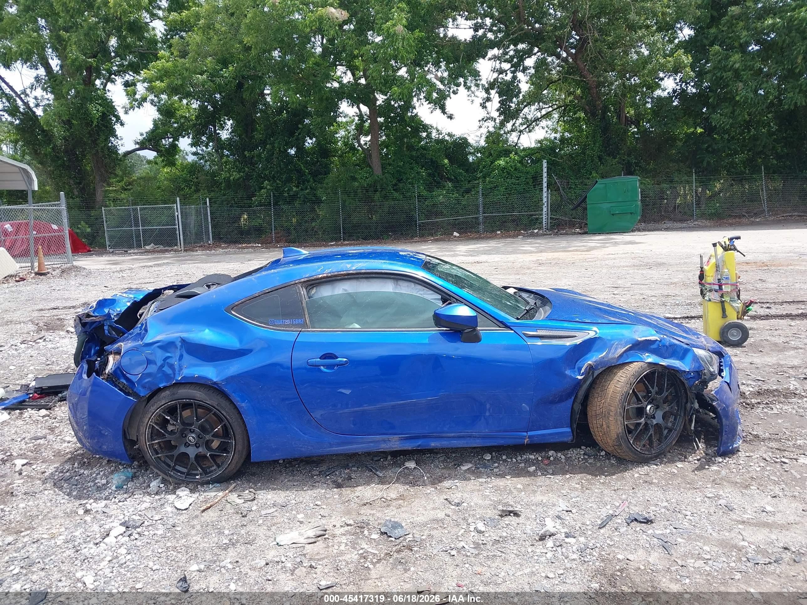 2015 Subaru Brz Limited Синий vin: JF1ZCAC13F8604604
