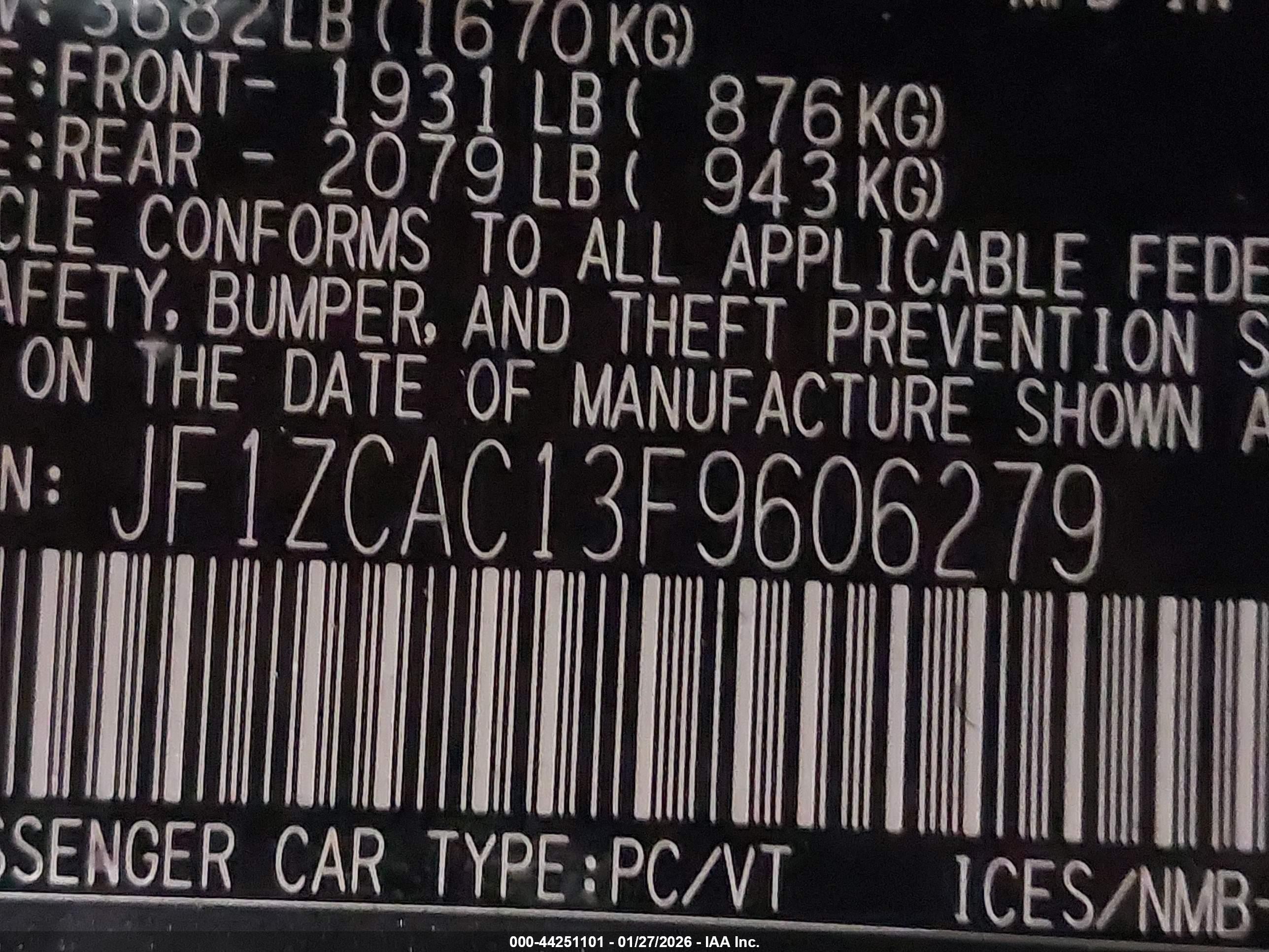 2015 Subaru Brz Limited Gray vin: JF1ZCAC13F9606279