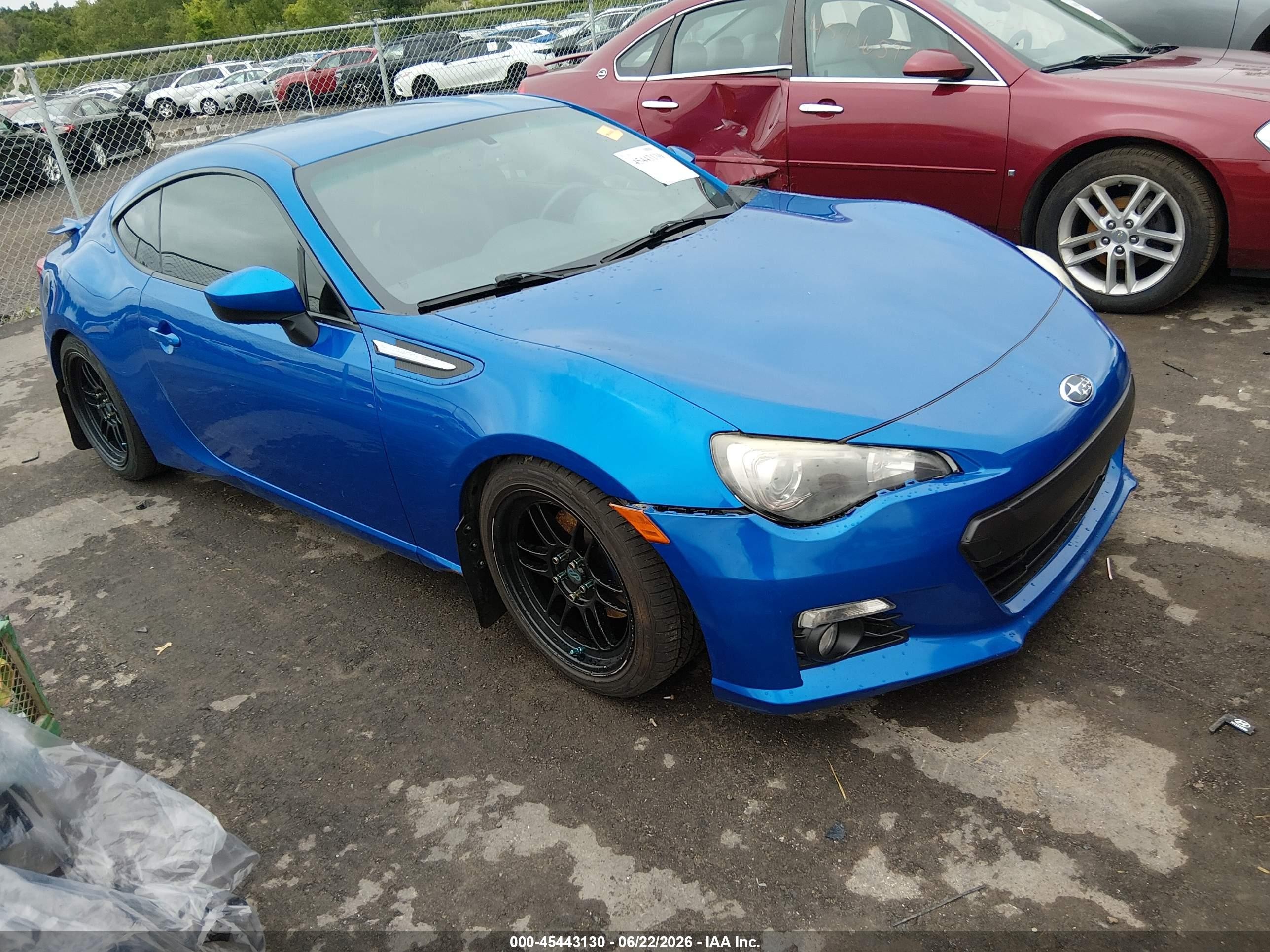 2013 Subaru Brz Limited Blue vin: JF1ZCAC14D1609686