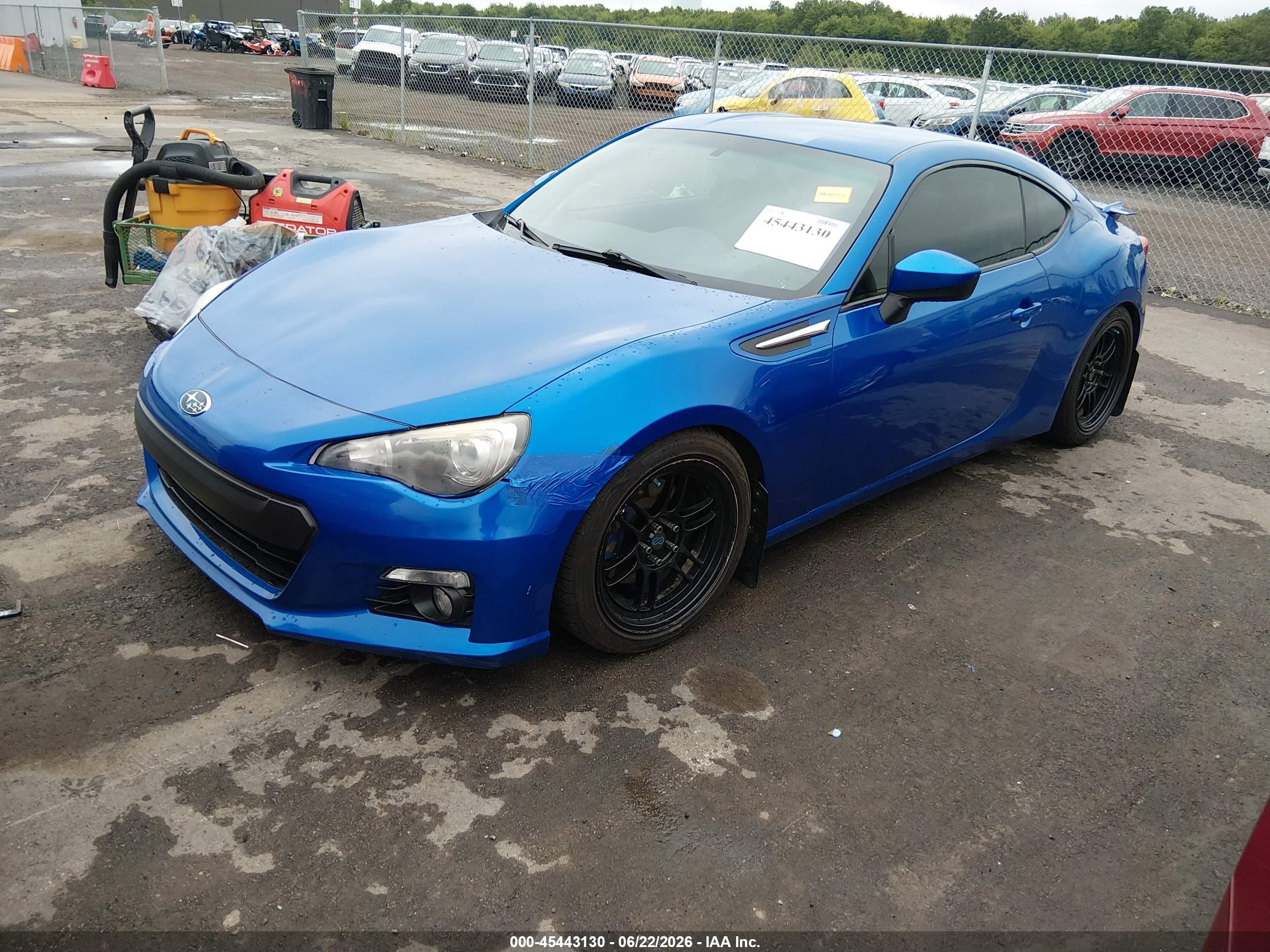 2013 Subaru Brz Limited Blue vin: JF1ZCAC14D1609686
