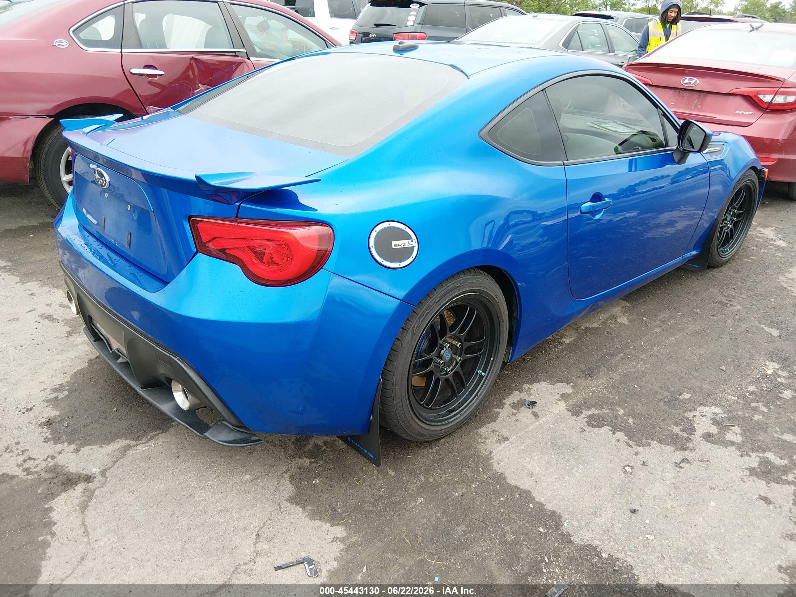 2013 Subaru Brz Limited Blue vin: JF1ZCAC14D1609686