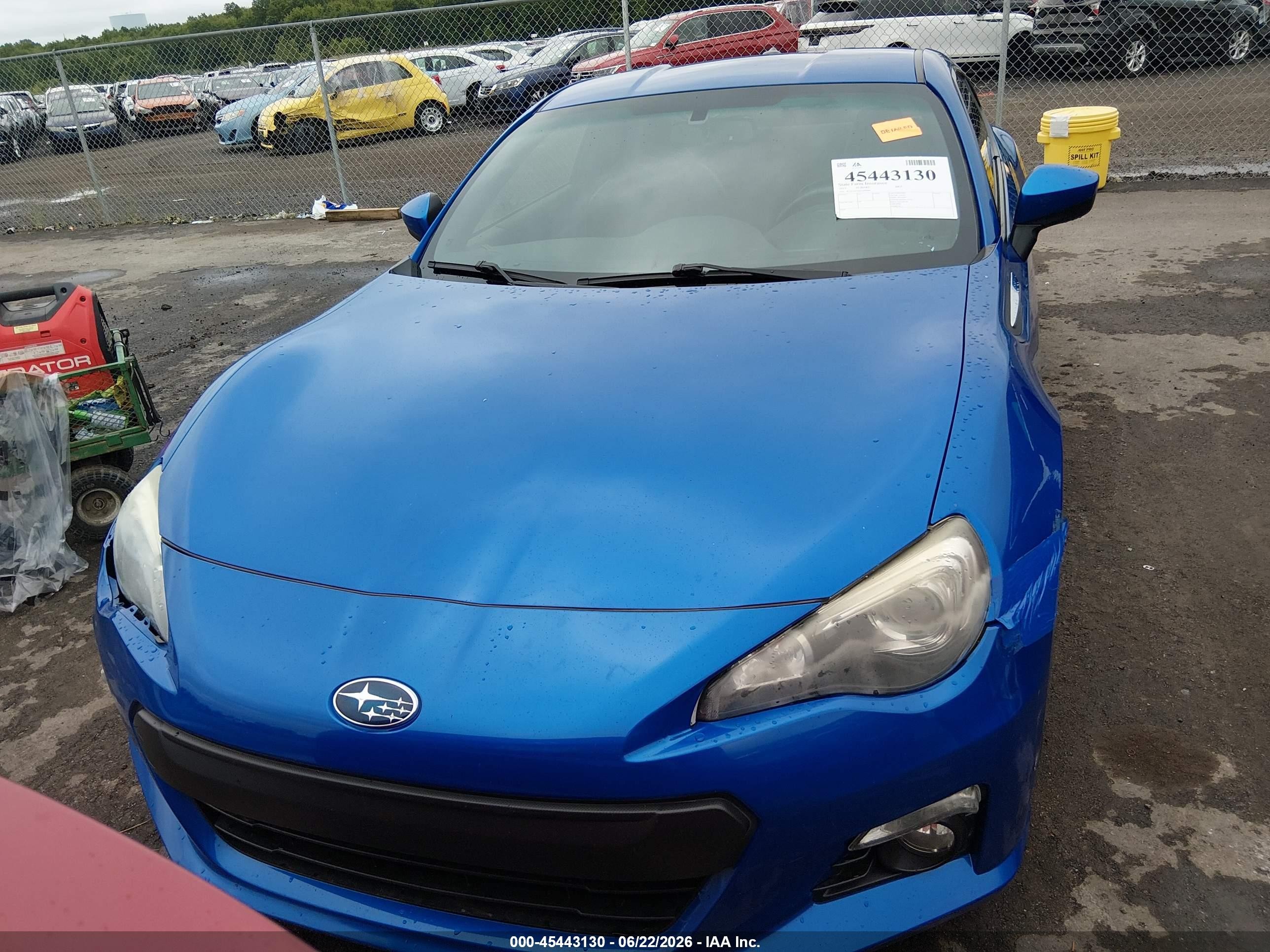 2013 Subaru Brz Limited Blue vin: JF1ZCAC14D1609686