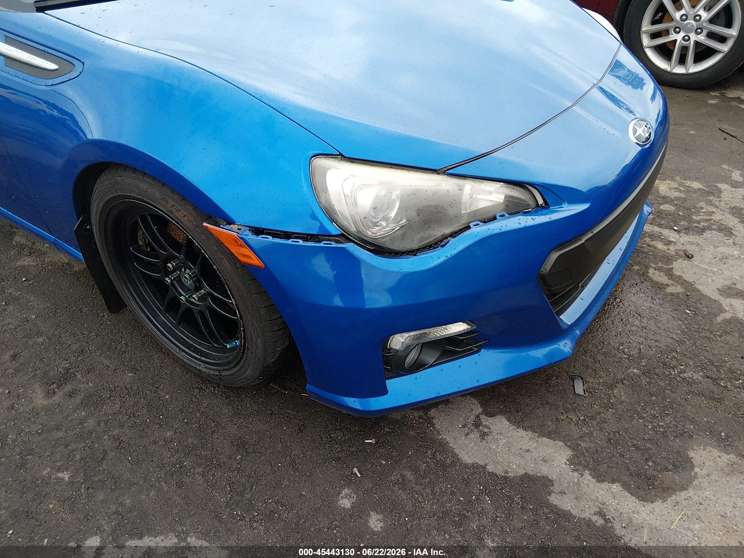 2013 Subaru Brz Limited Blue vin: JF1ZCAC14D1609686