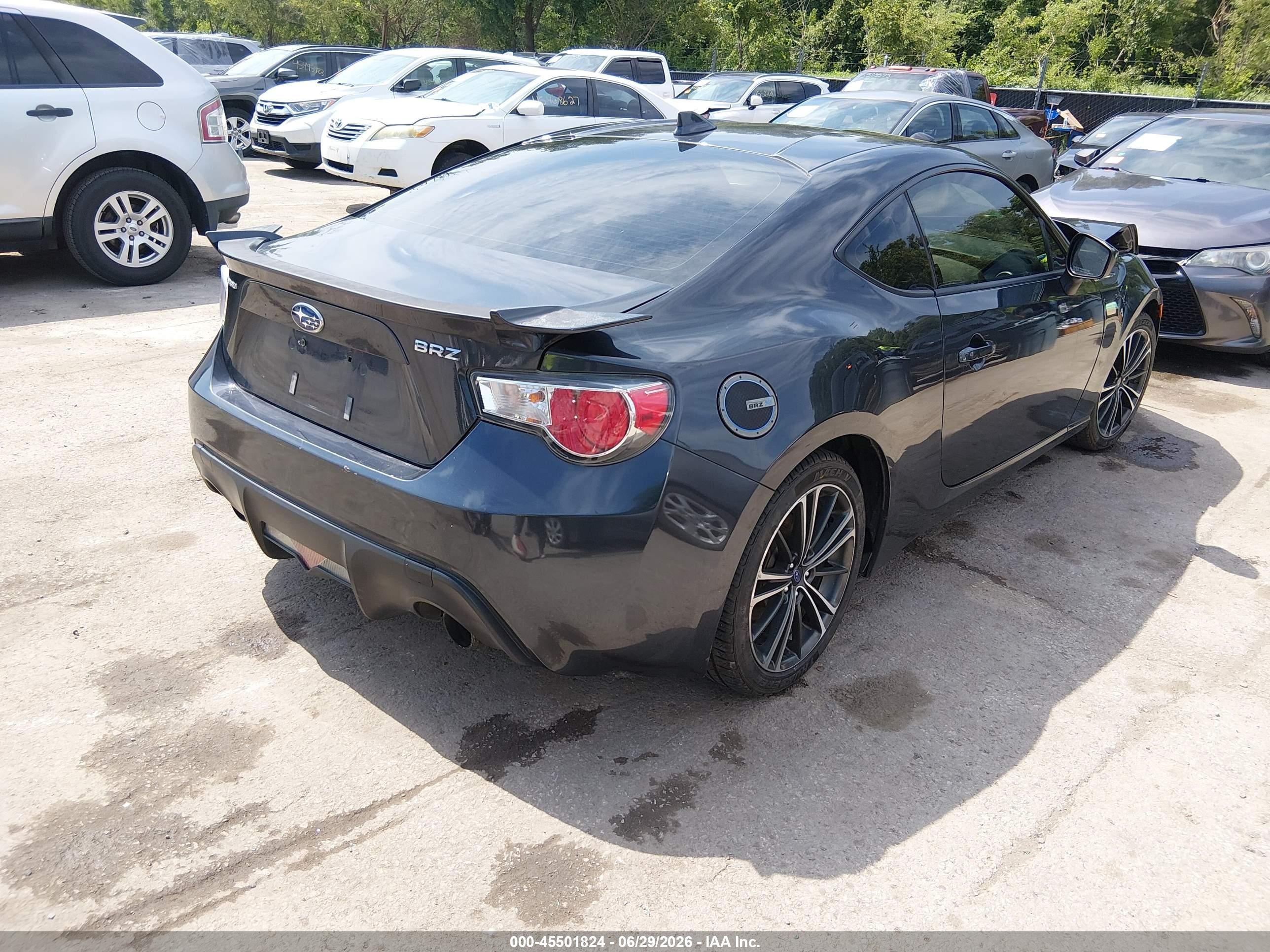 2015 Subaru Brz Limited Black vin: JF1ZCAC14F8604482