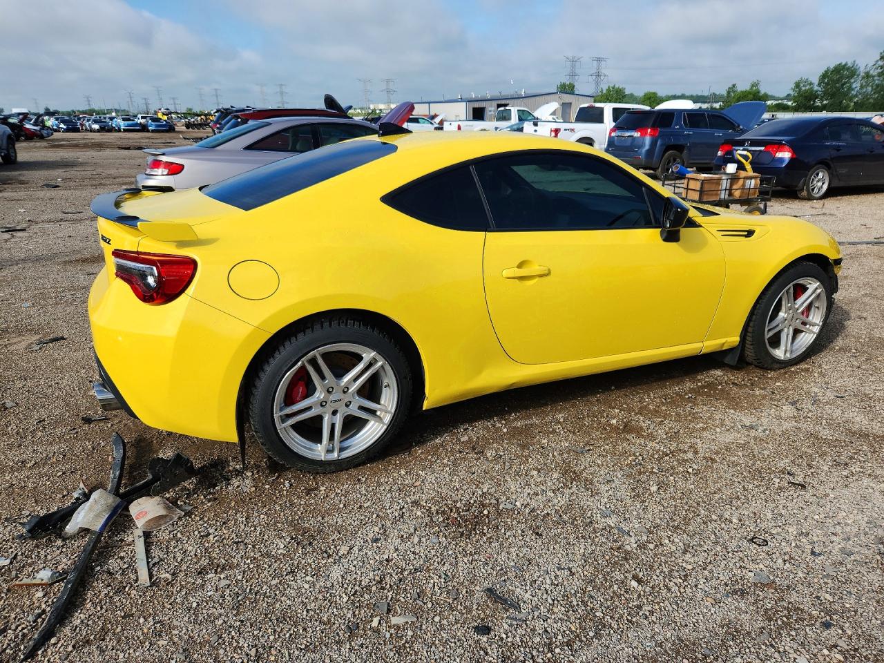 2017 Subaru Brz 2.0 Limited Yellow vin: JF1ZCAC14H9601126