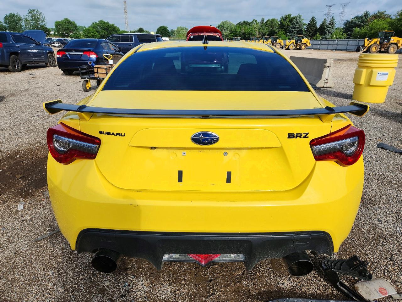 2017 Subaru Brz 2.0 Limited Yellow vin: JF1ZCAC14H9601126