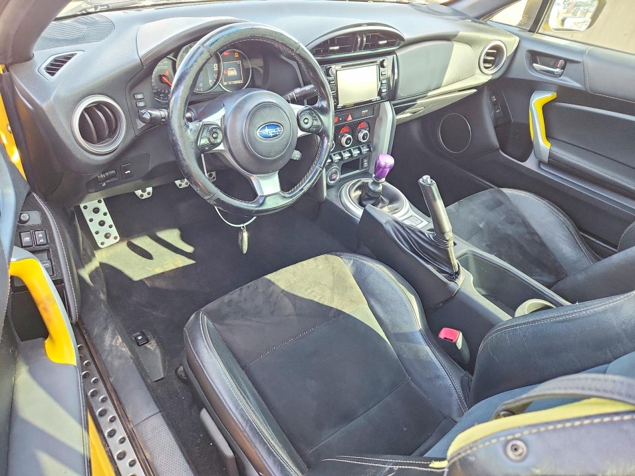 2017 Subaru Brz 2.0 Limited Yellow vin: JF1ZCAC14H9601126