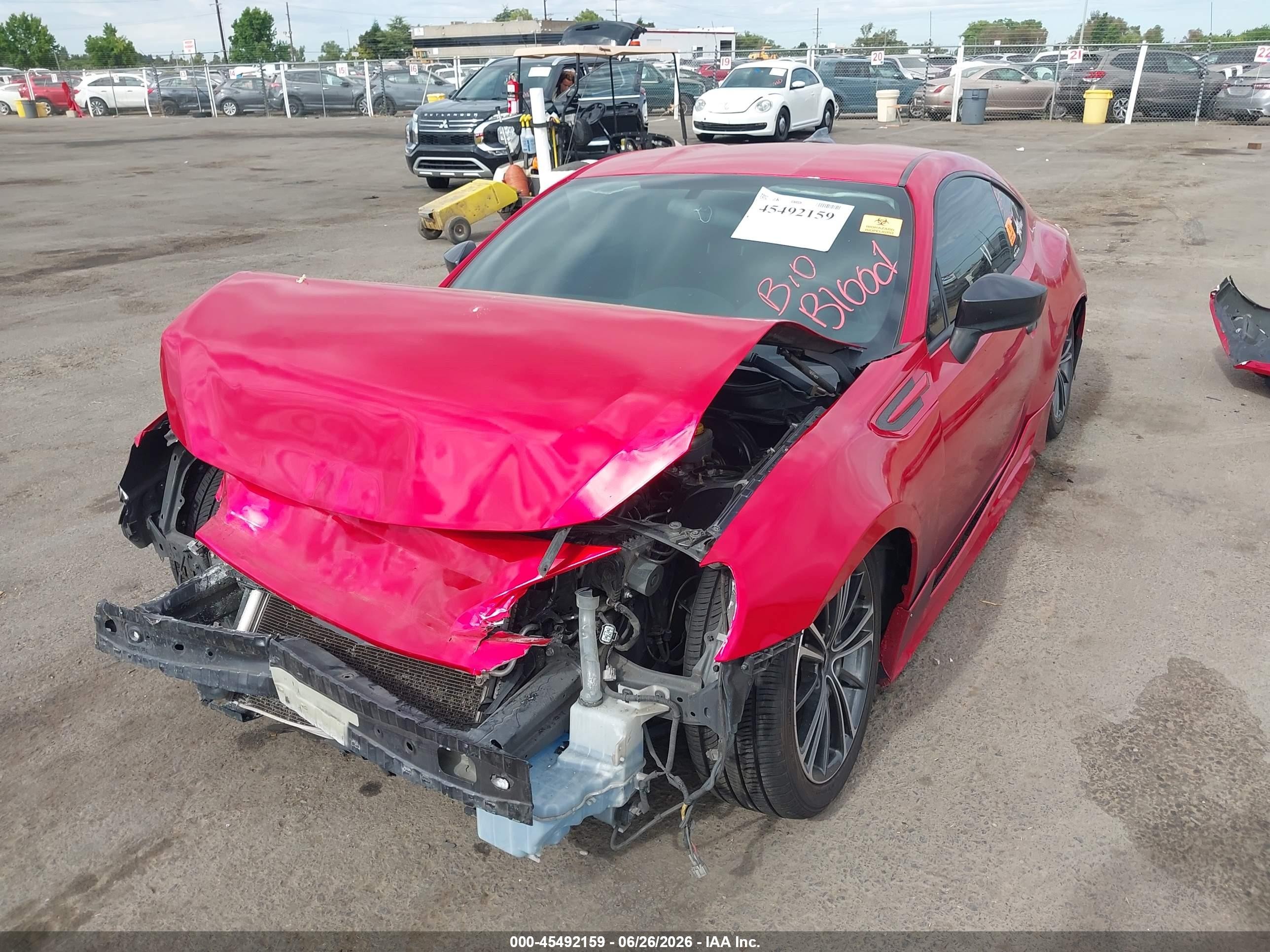 2013 Subaru Brz Limited Red vin: JF1ZCAC15D1607641
