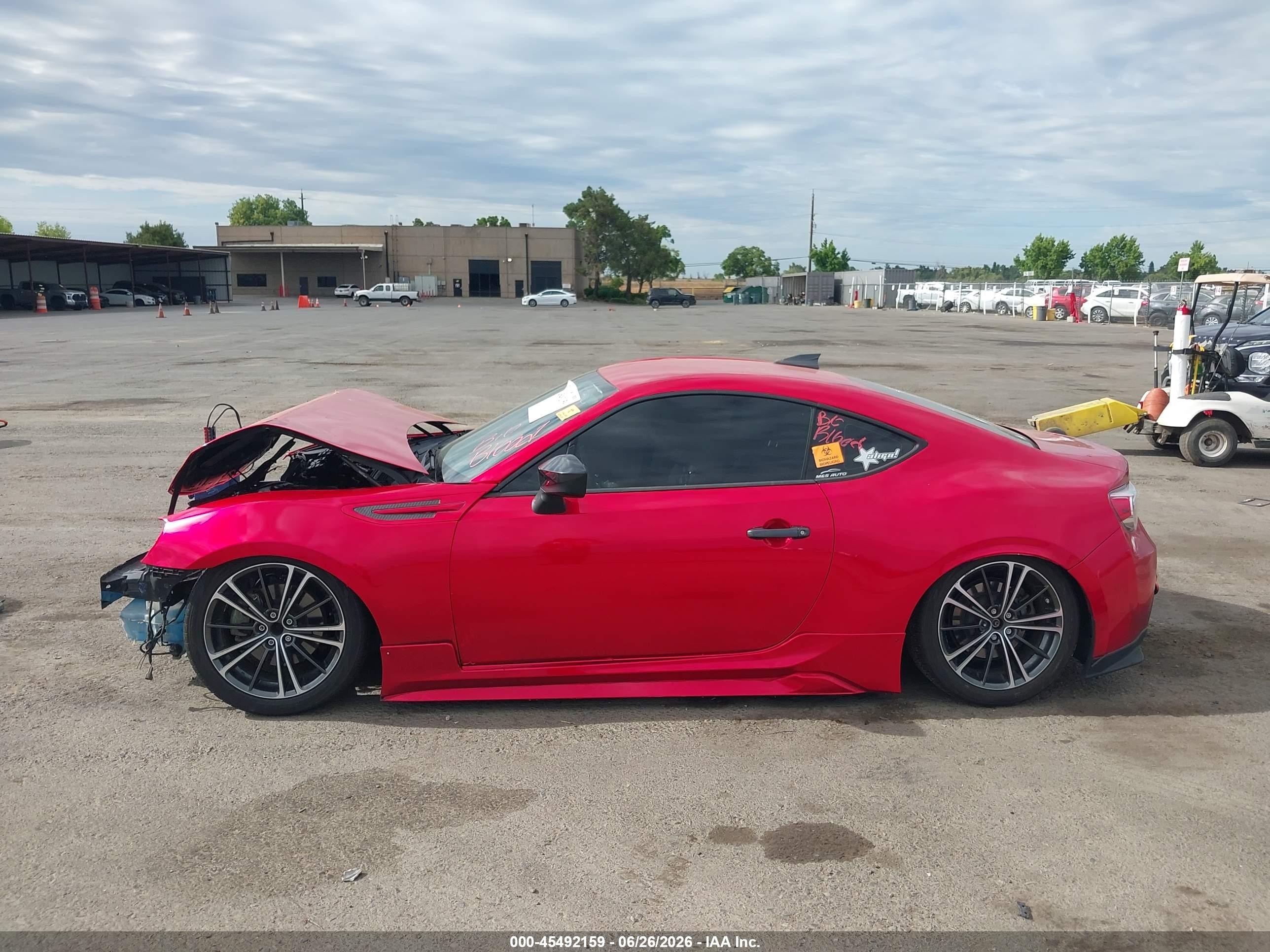 2013 Subaru Brz Limited Red vin: JF1ZCAC15D1607641