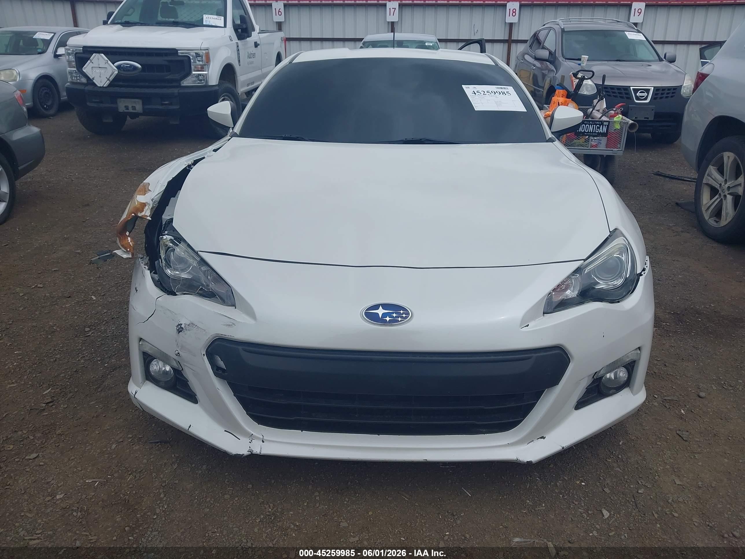 2014 Subaru Brz Limited Белый vin: JF1ZCAC15E8605543