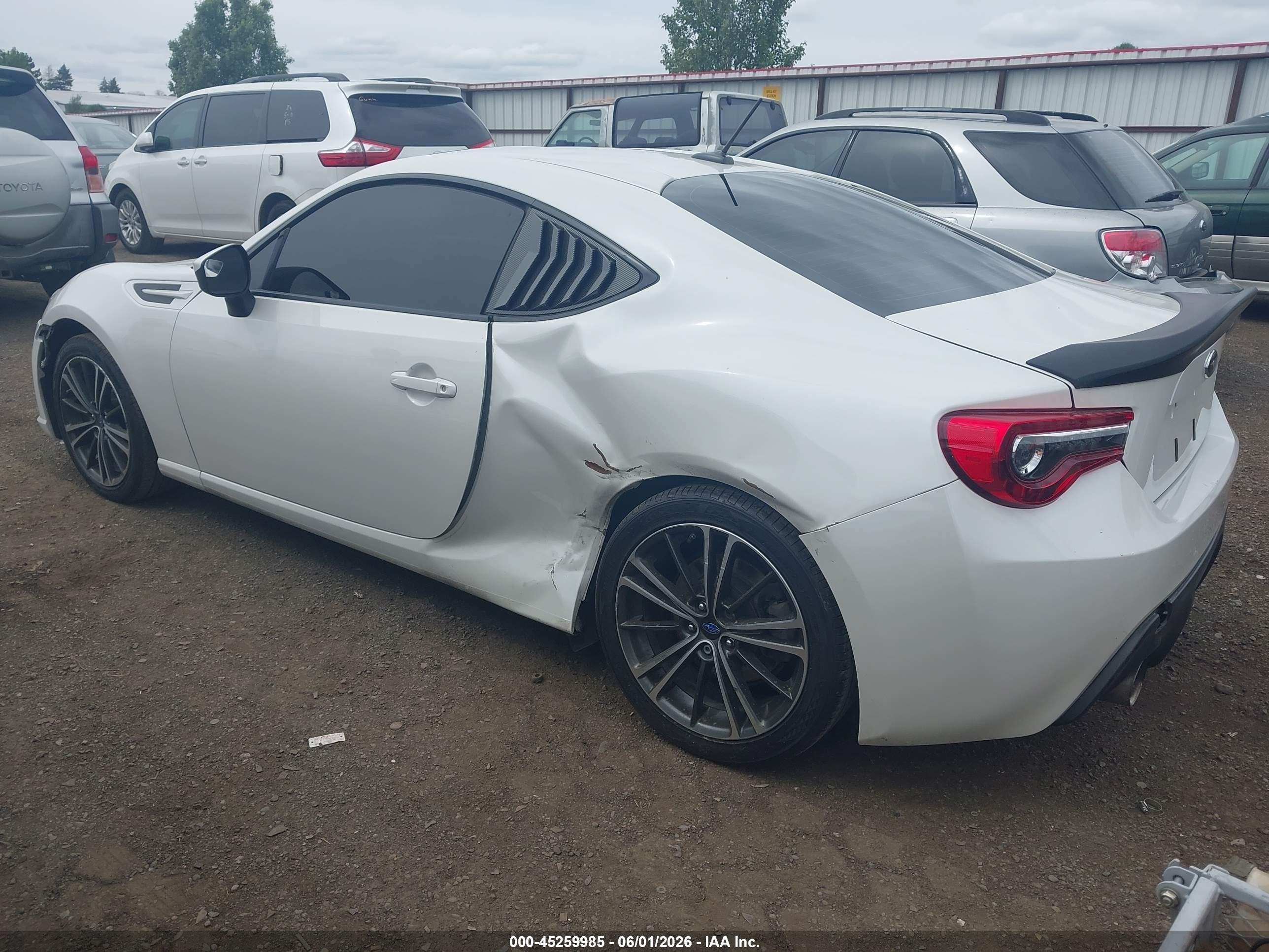 2014 Subaru Brz Limited Белый vin: JF1ZCAC15E8605543