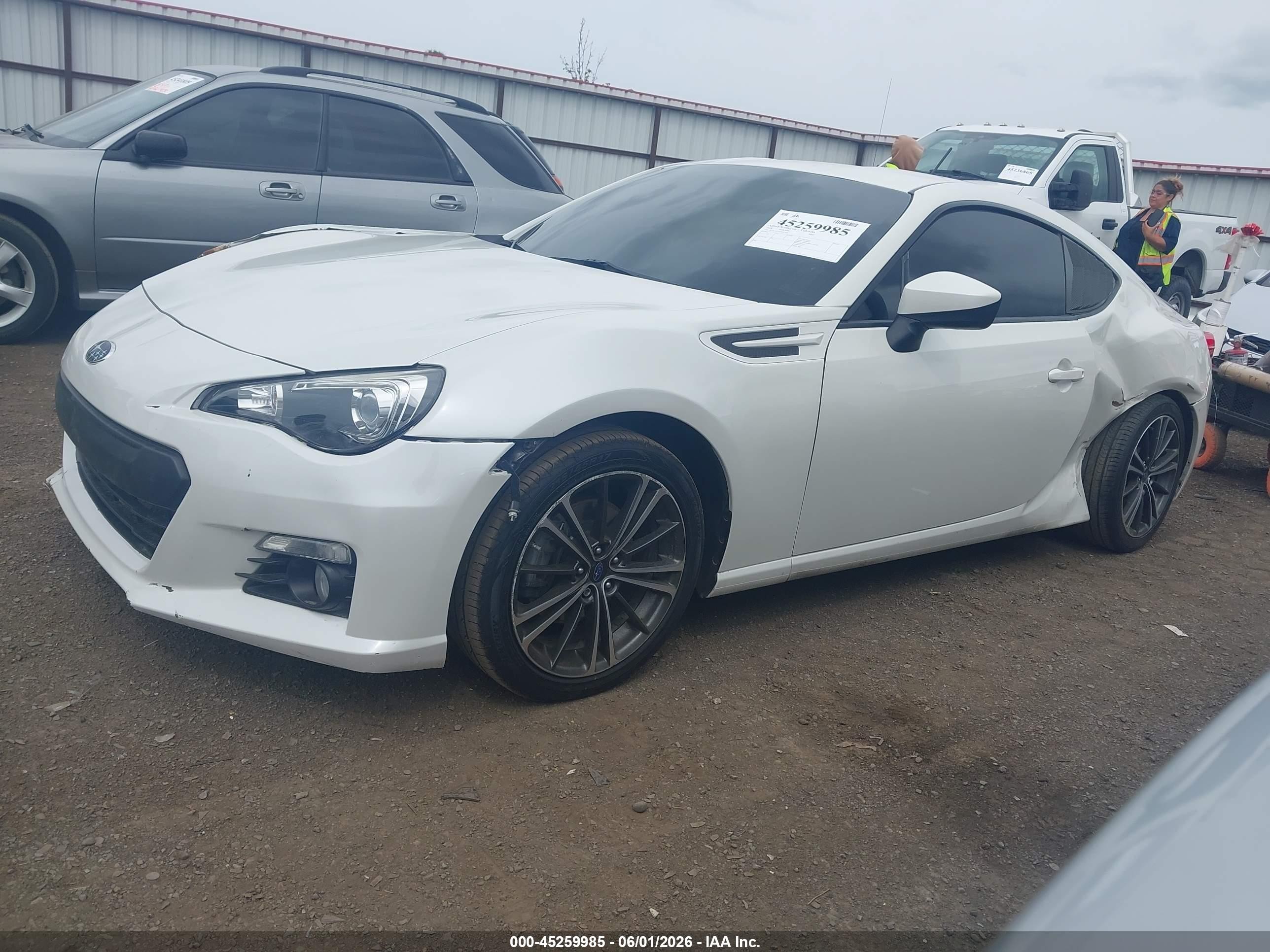 2014 Subaru Brz Limited Белый vin: JF1ZCAC15E8605543