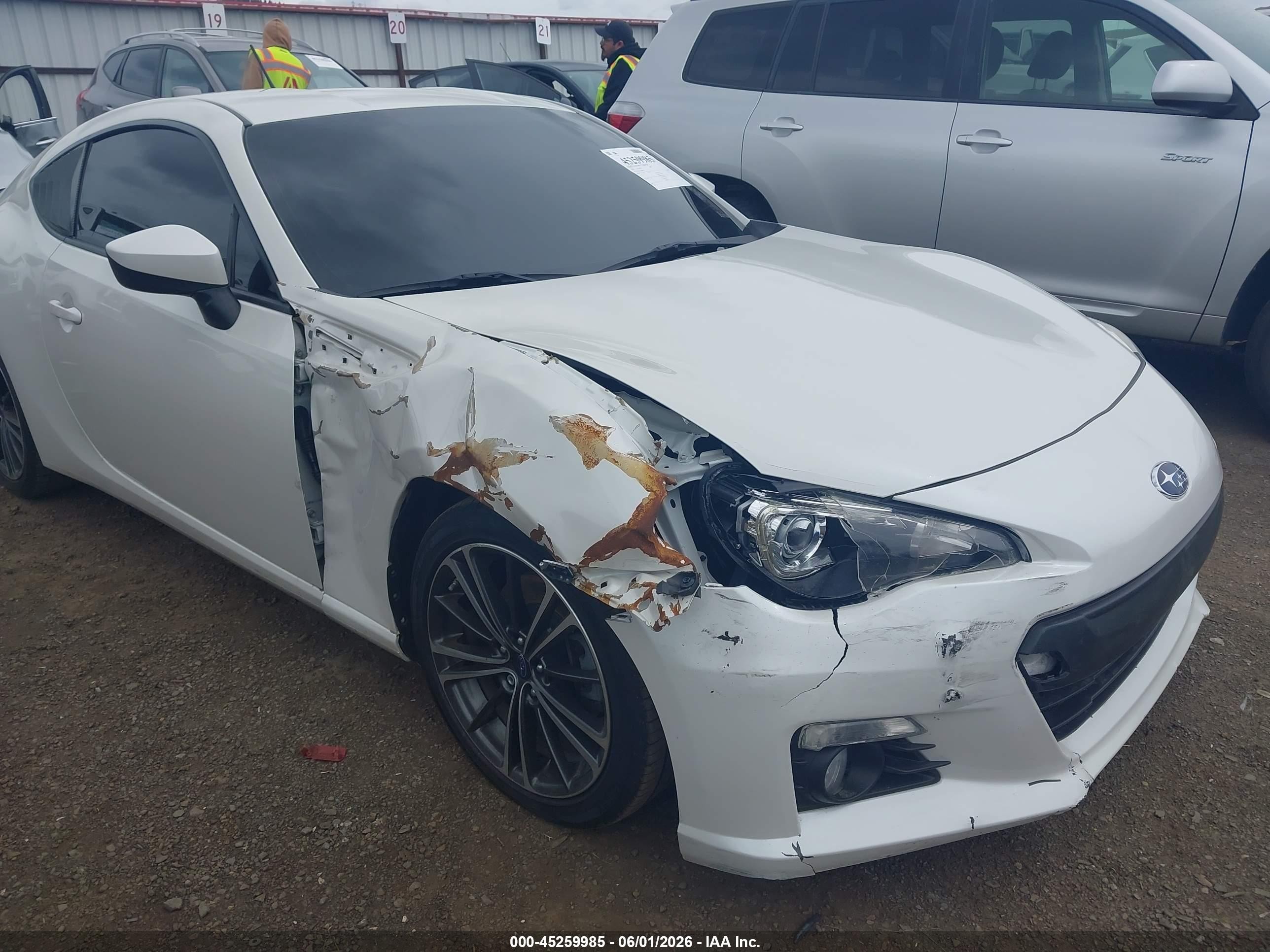 2014 Subaru Brz Limited Белый vin: JF1ZCAC15E8605543