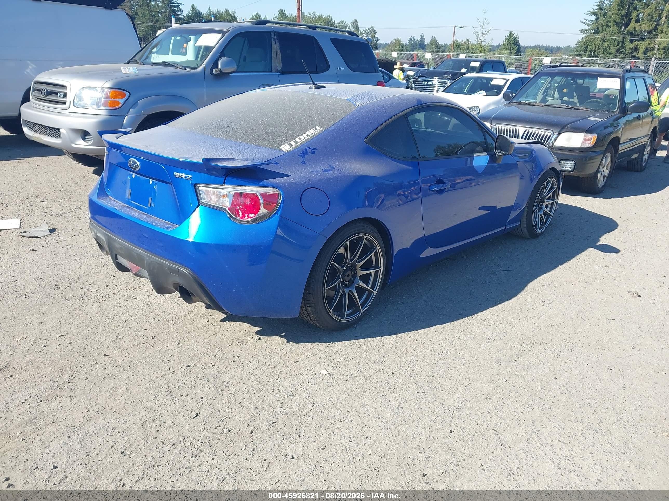 2013 Subaru Brz Limited Синий vin: JF1ZCAC16D1606921