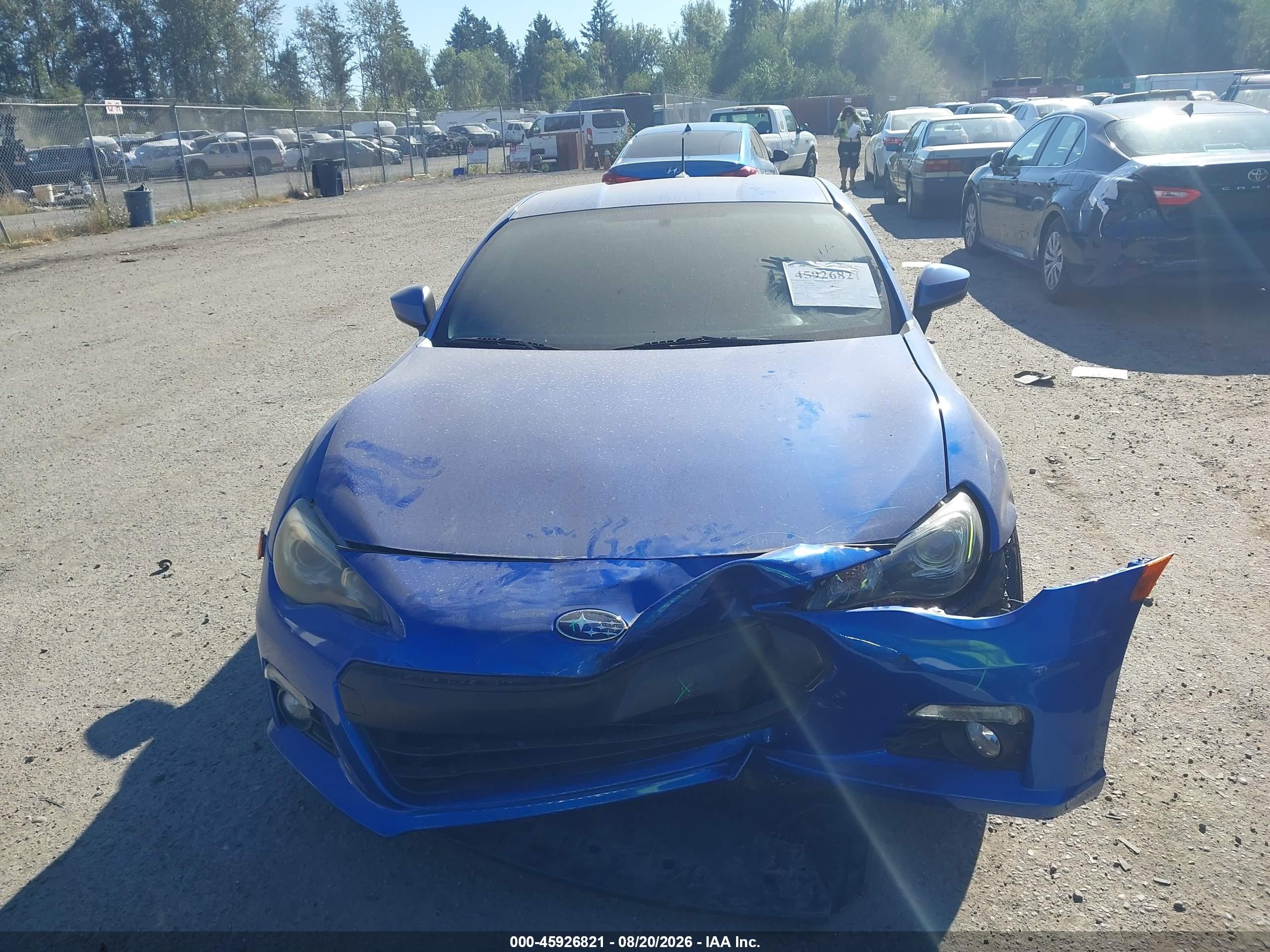 2013 Subaru Brz Limited Синий vin: JF1ZCAC16D1606921