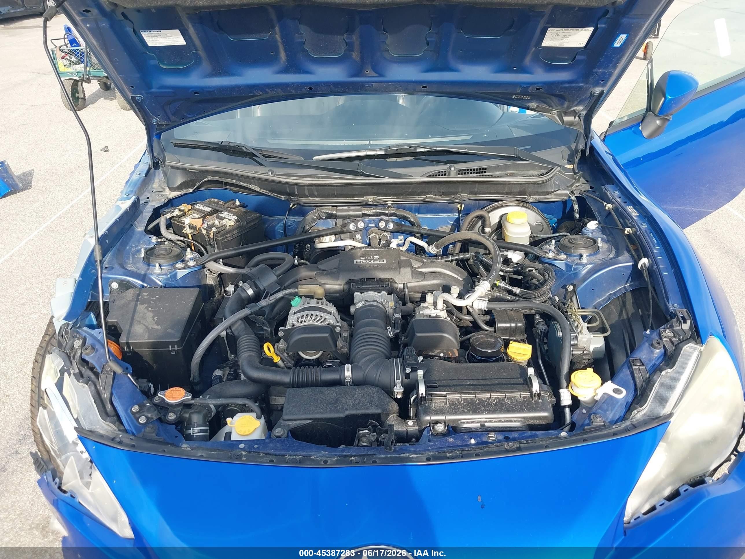 2013 Subaru Brz Limited Blue vin: JF1ZCAC16D2607304