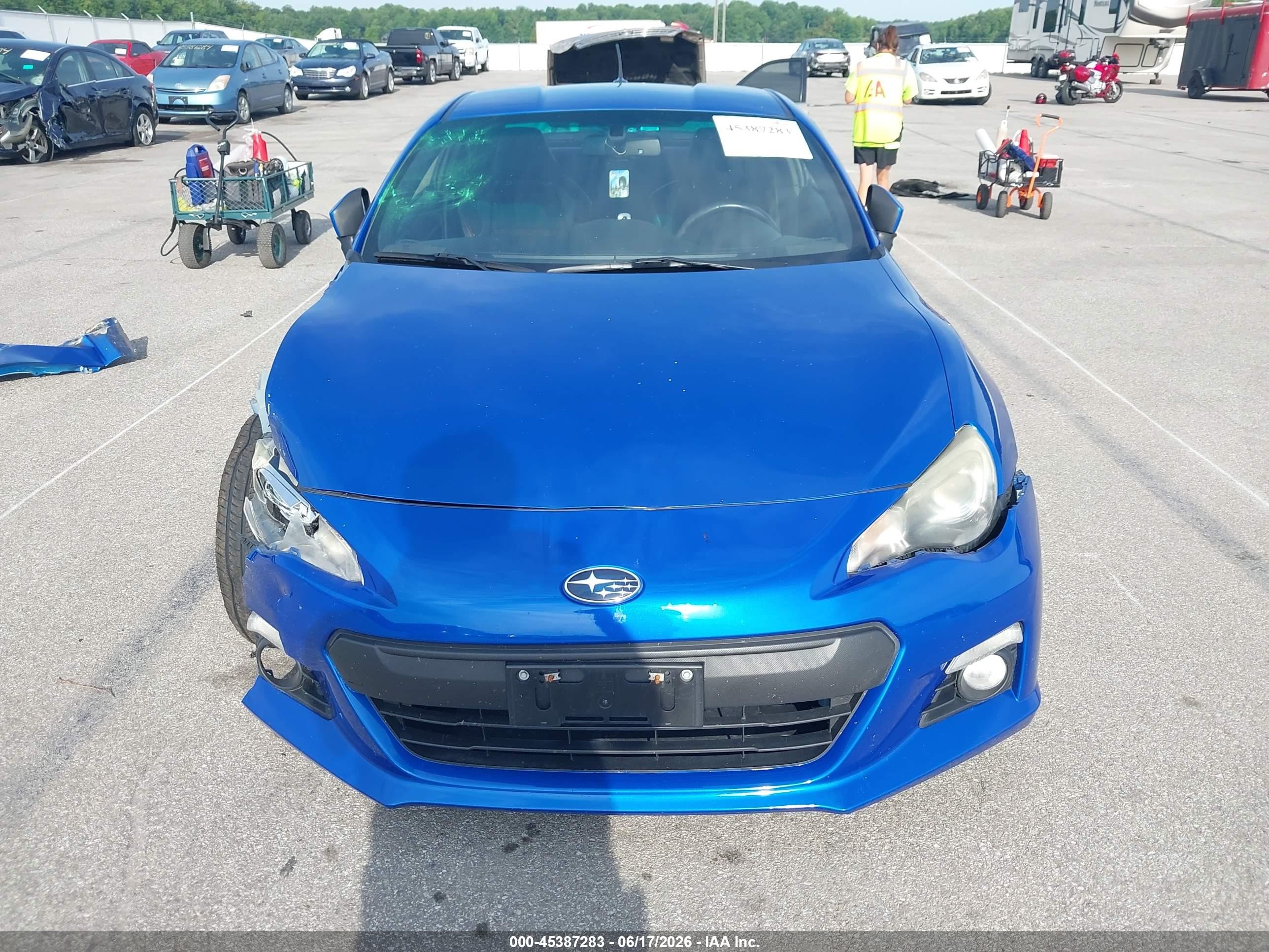 2013 Subaru Brz Limited Blue vin: JF1ZCAC16D2607304