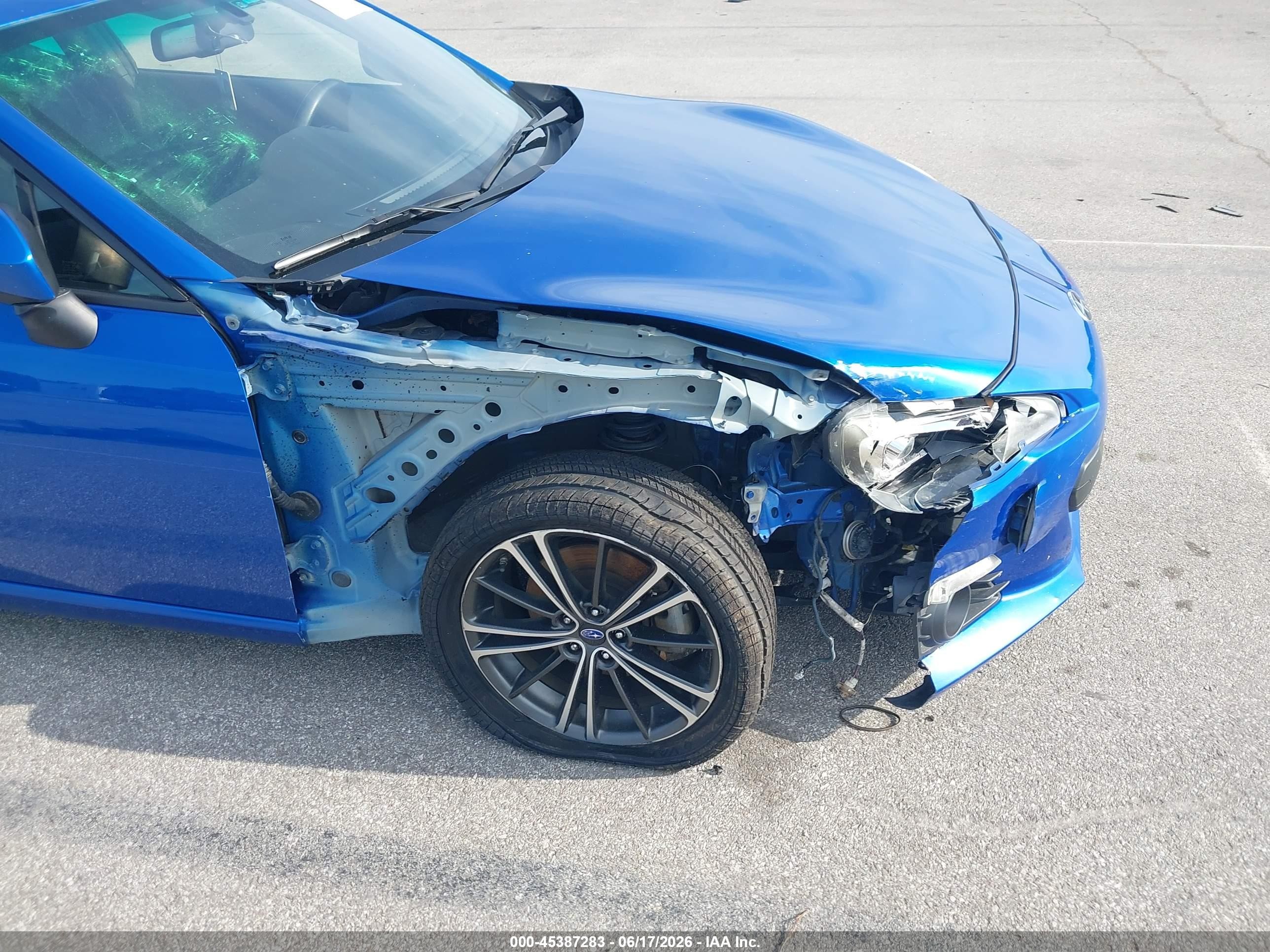 2013 Subaru Brz Limited Blue vin: JF1ZCAC16D2607304