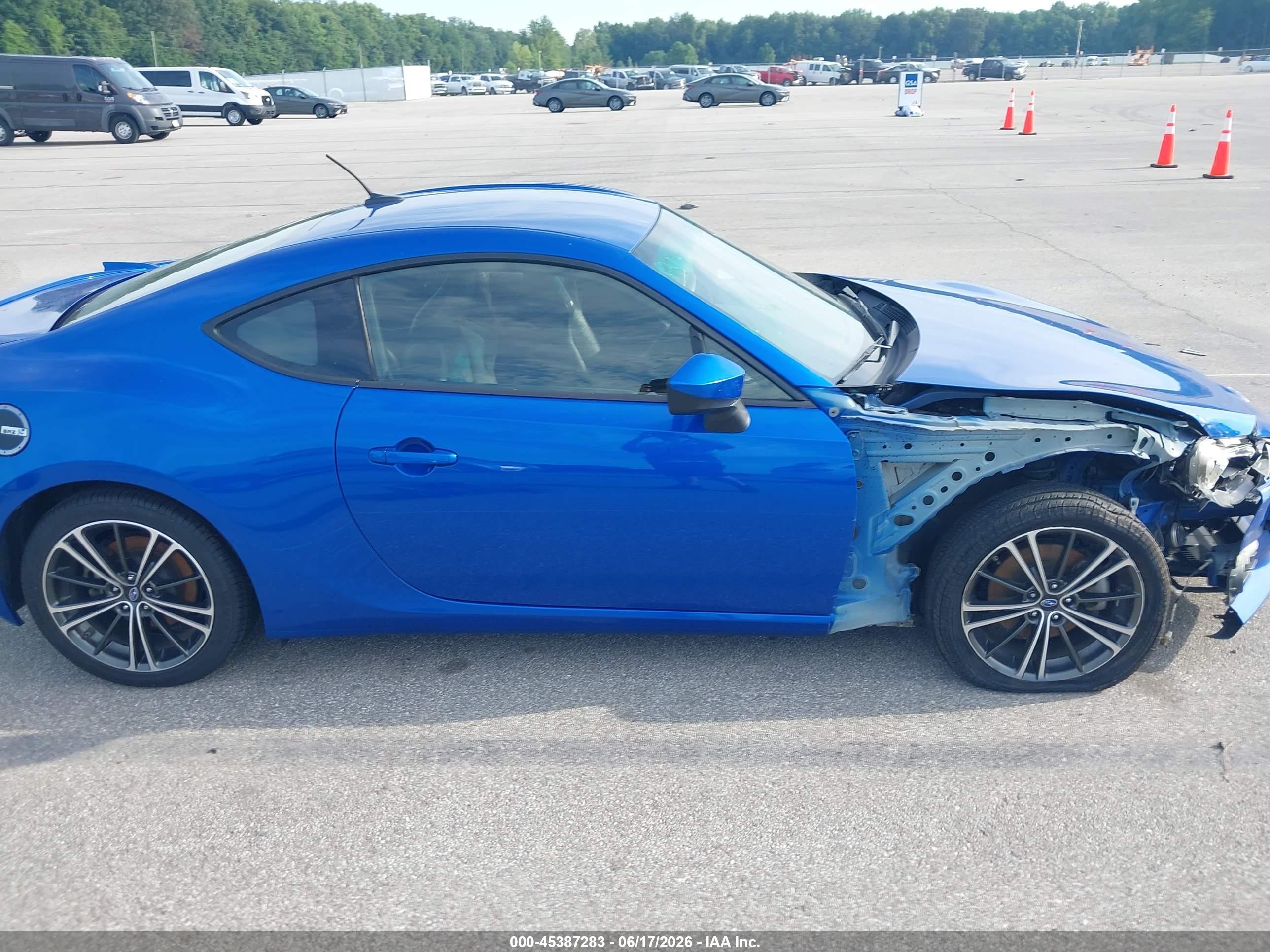 2013 Subaru Brz Limited Blue vin: JF1ZCAC16D2607304