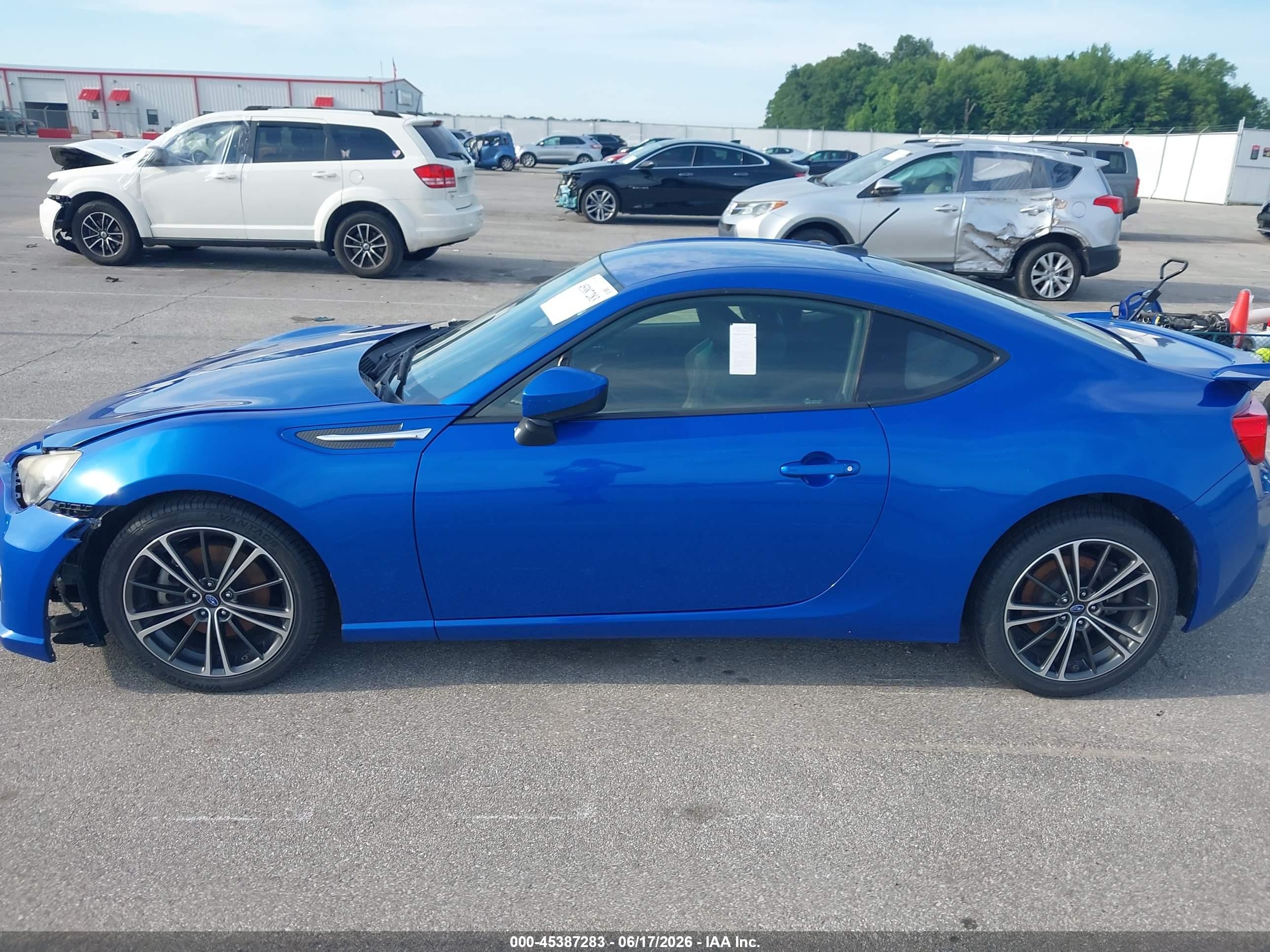 2013 Subaru Brz Limited Blue vin: JF1ZCAC16D2607304