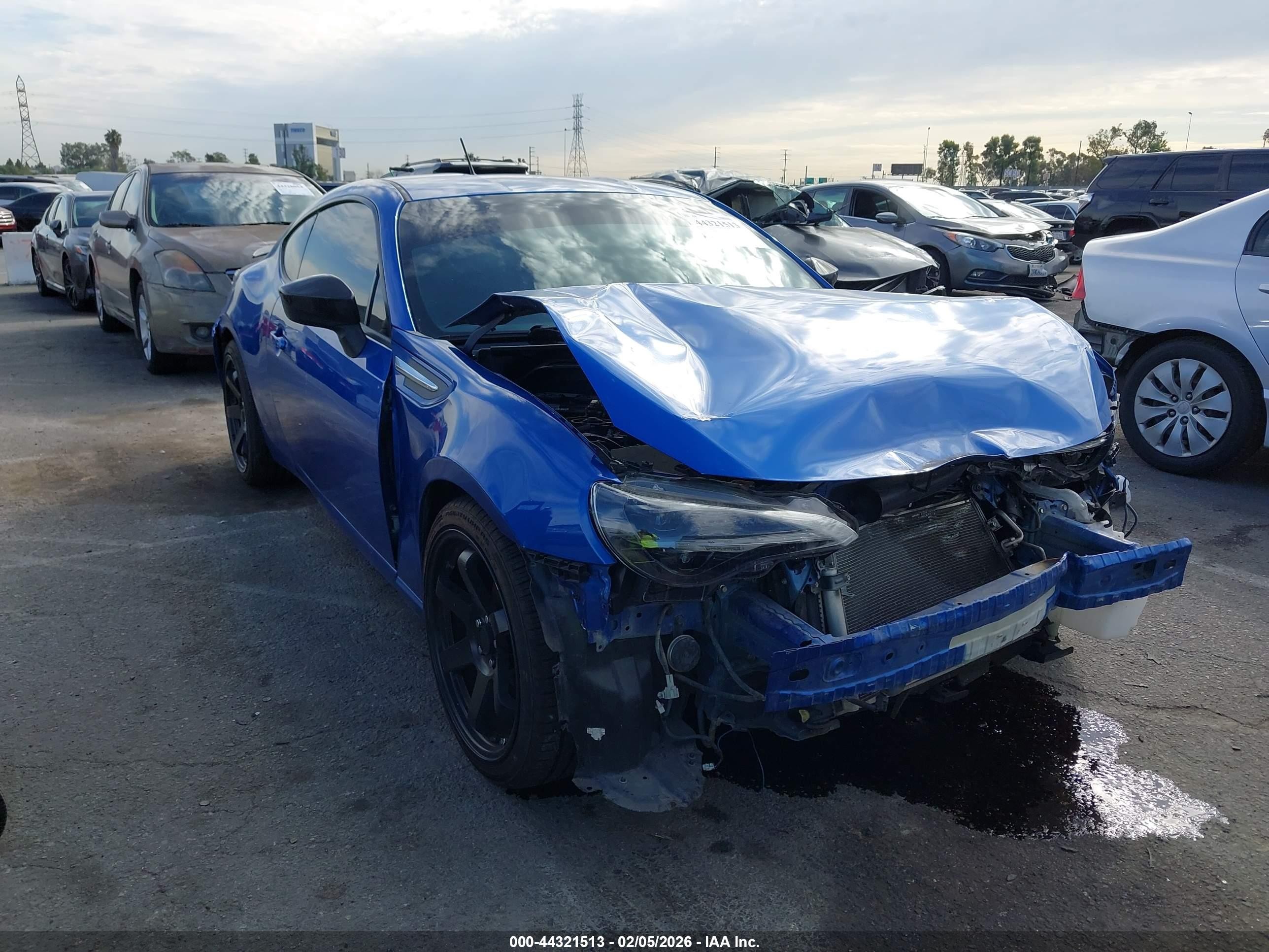 2014 Subaru Brz Limited Blue vin: JF1ZCAC16E8604868