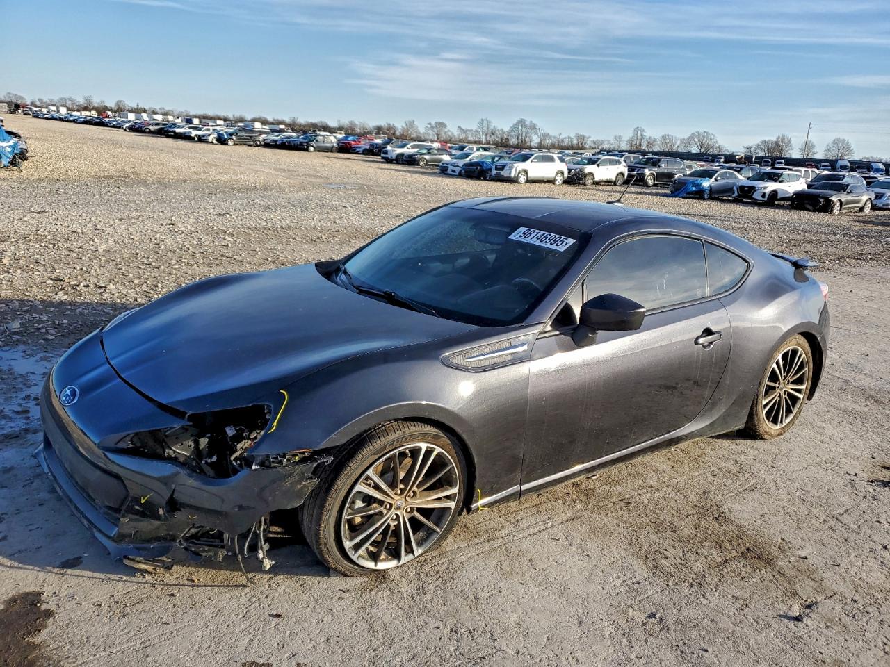 2014 Subaru Brz 2.0 Limited Gray vin: JF1ZCAC16E8605163