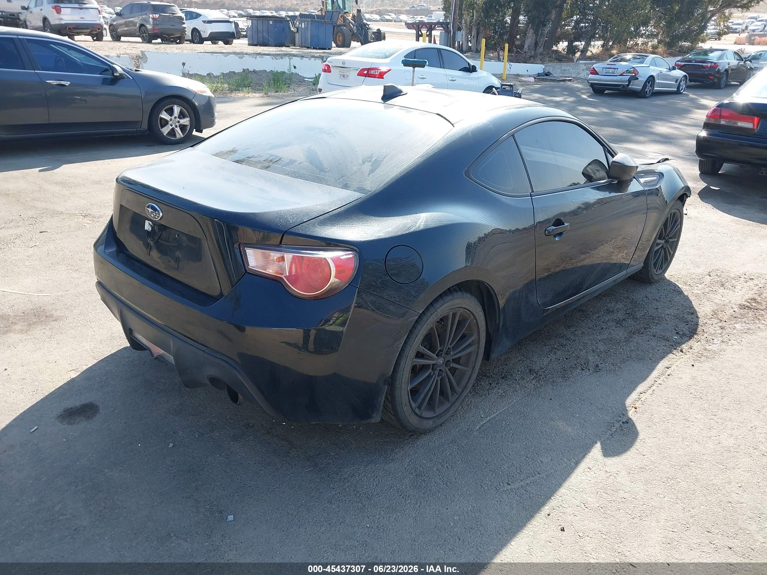 2015 Subaru Brz Limited Черный vin: JF1ZCAC16F9604350