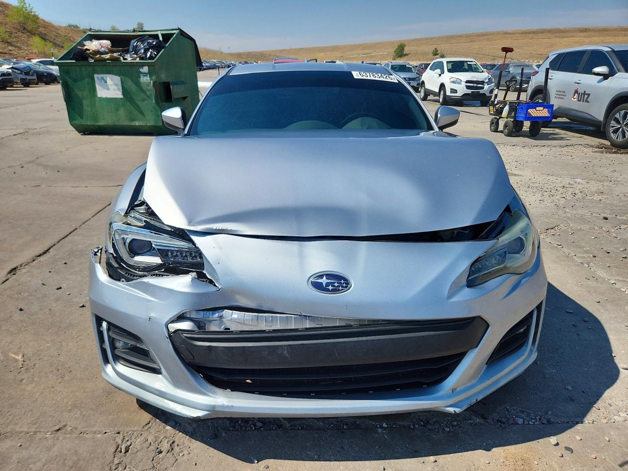2017 Subaru Brz 2.0 Limited Silver vin: JF1ZCAC16H8606611