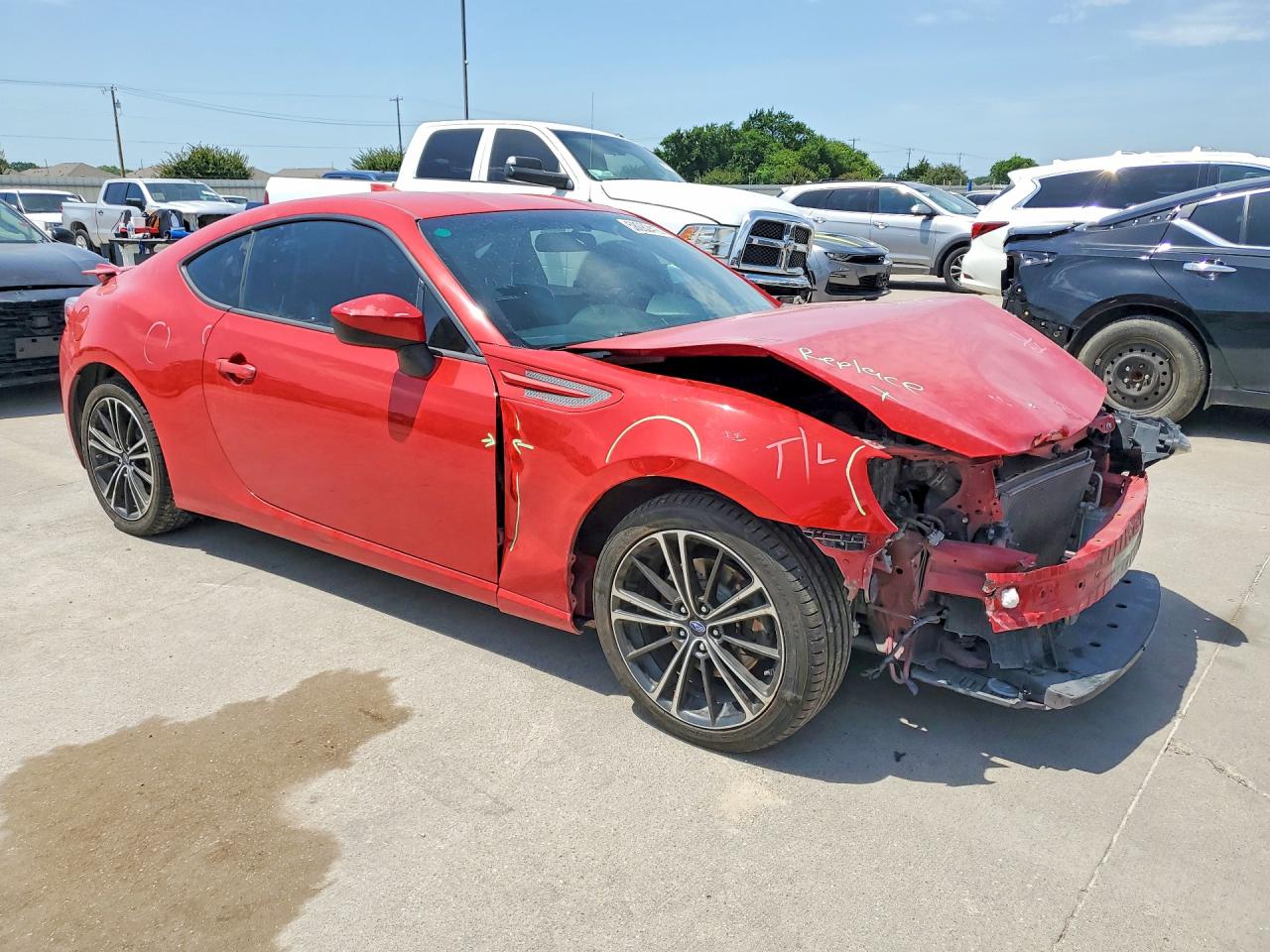 2013 Subaru Brz 2.0 Limited Red vin: JF1ZCAC17D2600717