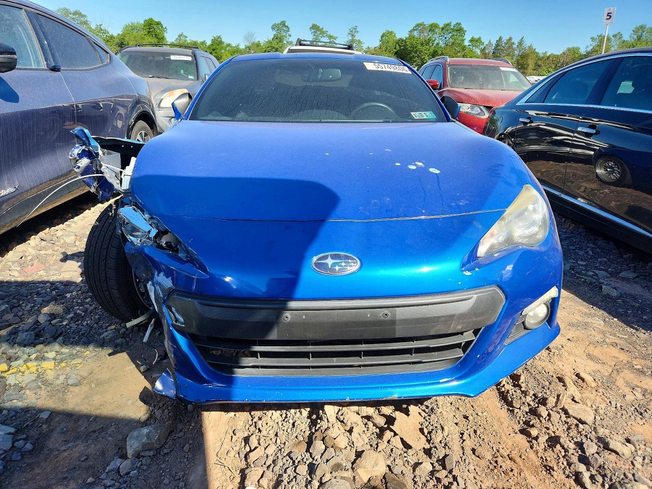 2013 Subaru Brz 2.0 Limited Blue vin: JF1ZCAC17D2604914