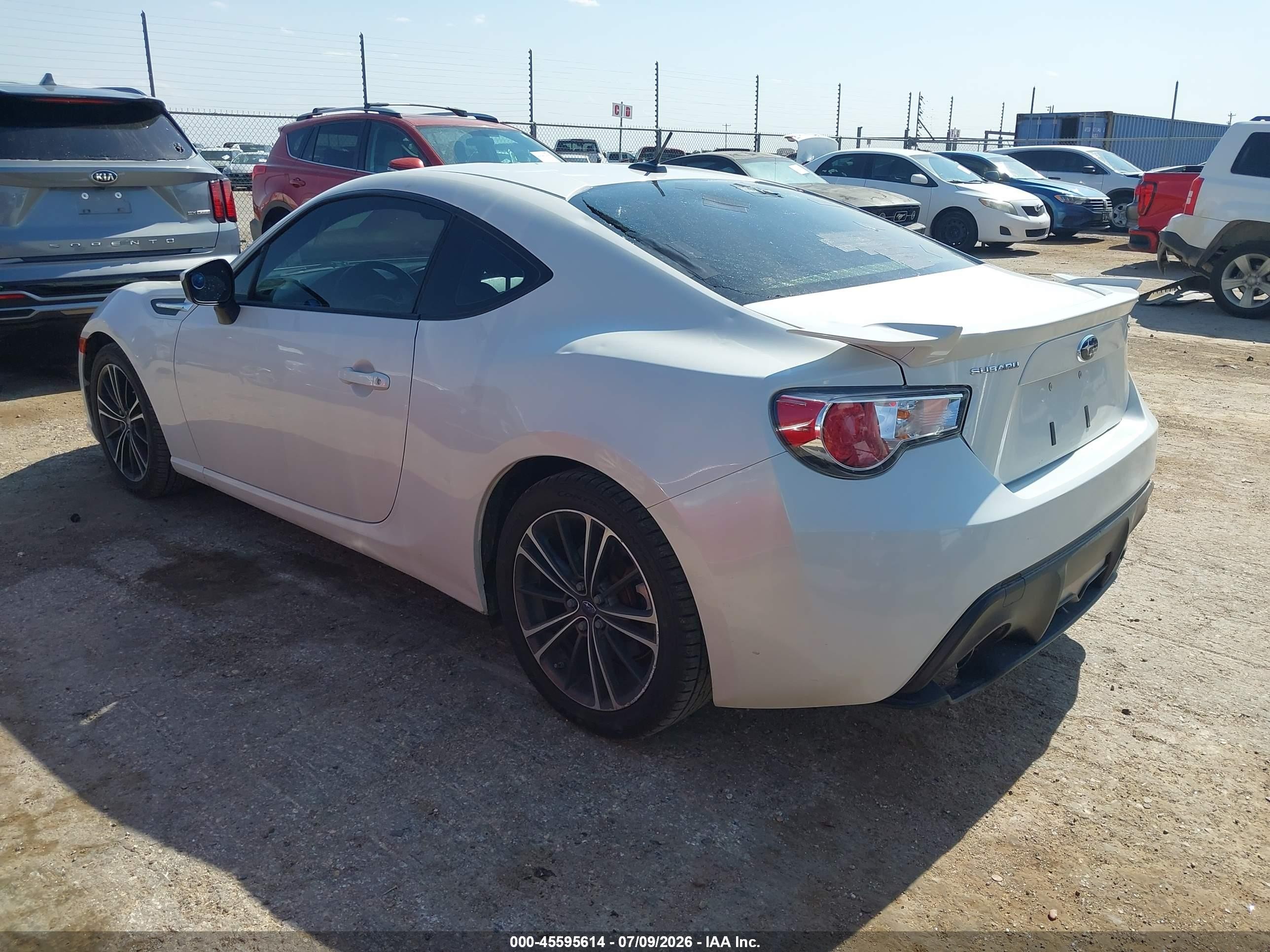 2013 Subaru Brz Limited White vin: JF1ZCAC17D2605321