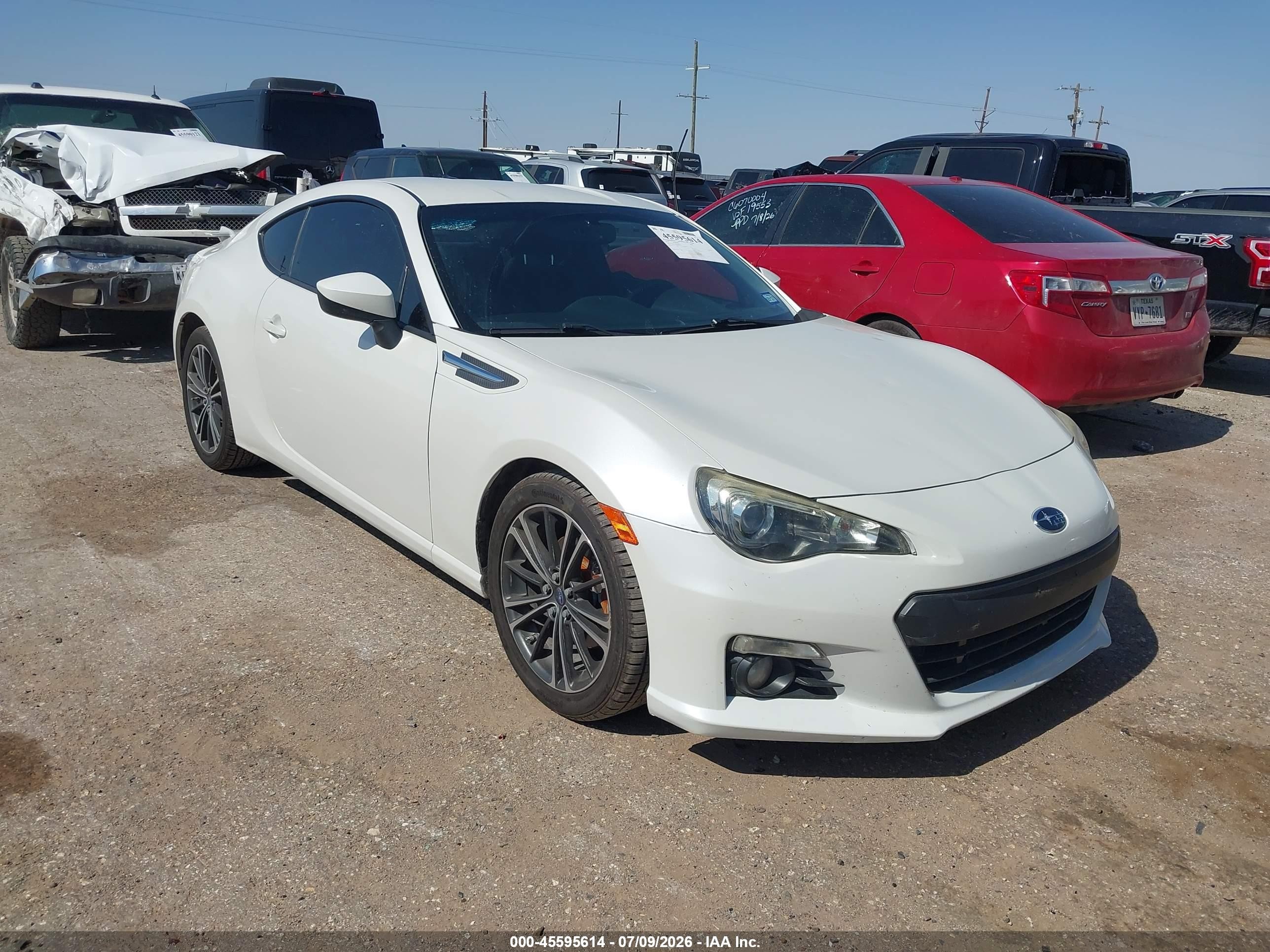 2013 Subaru Brz Limited Белый vin: JF1ZCAC17D2605321