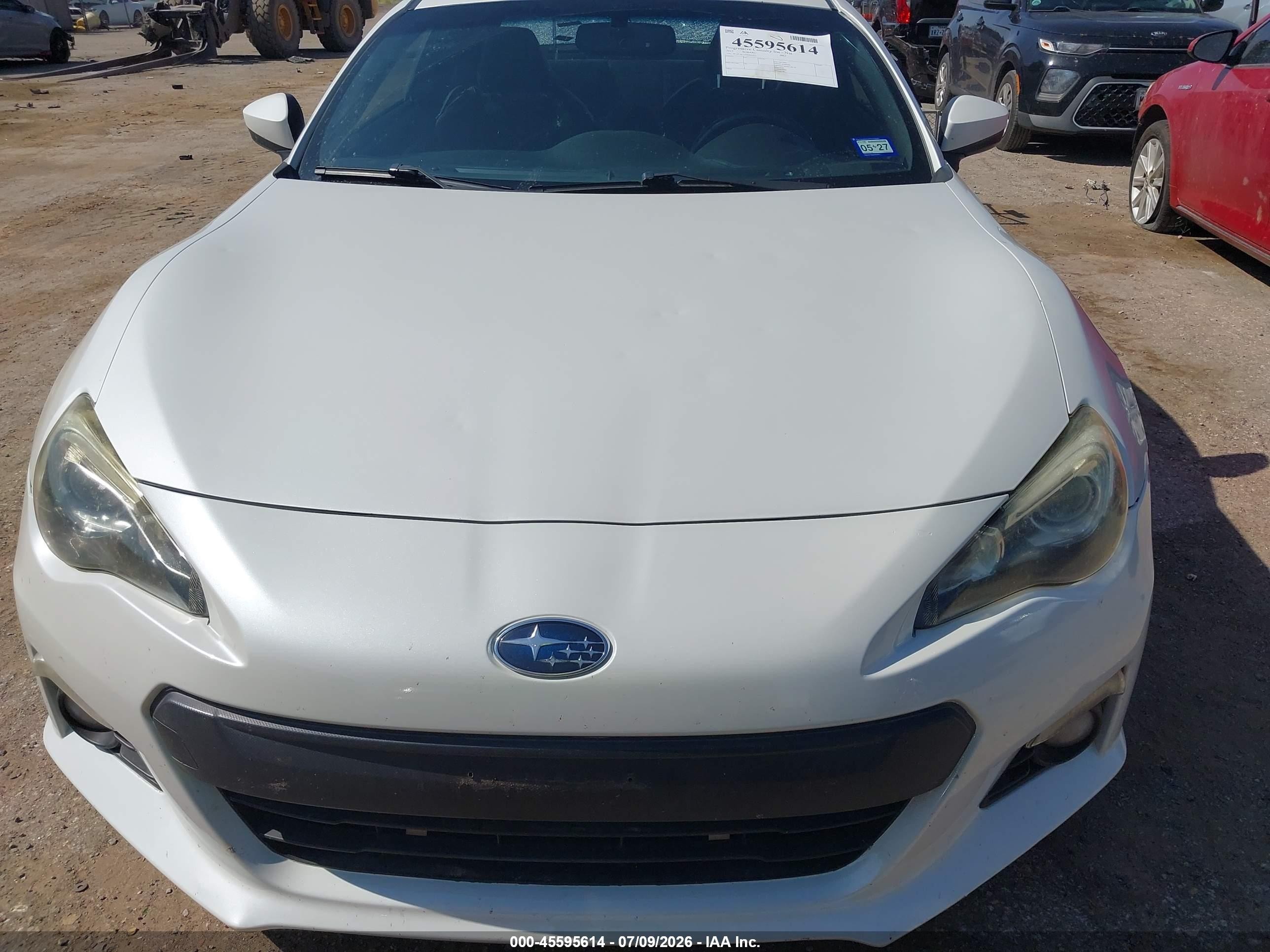 2013 Subaru Brz Limited White vin: JF1ZCAC17D2605321
