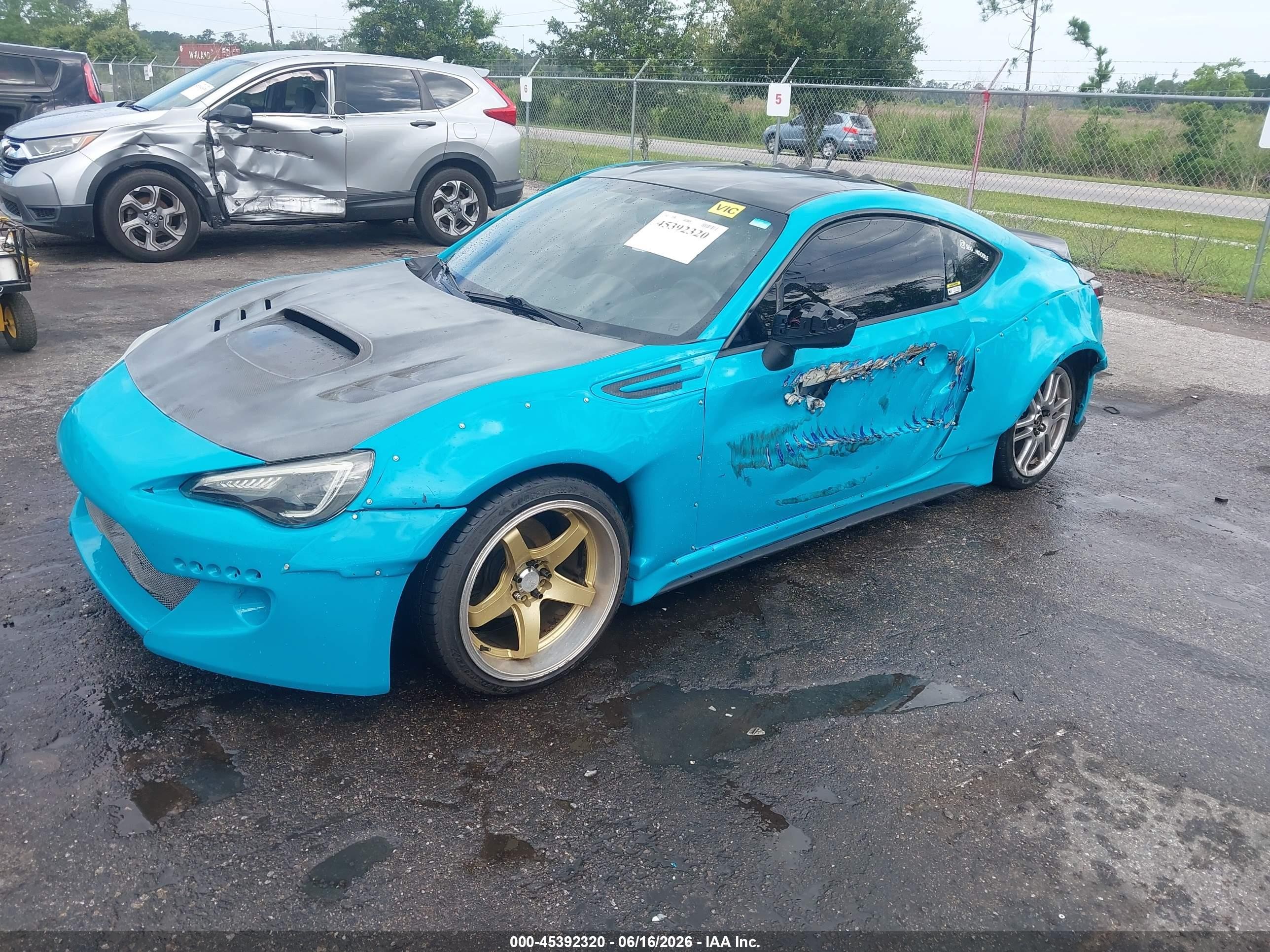 2014 Subaru Brz Limited Blue vin: JF1ZCAC17E9603030