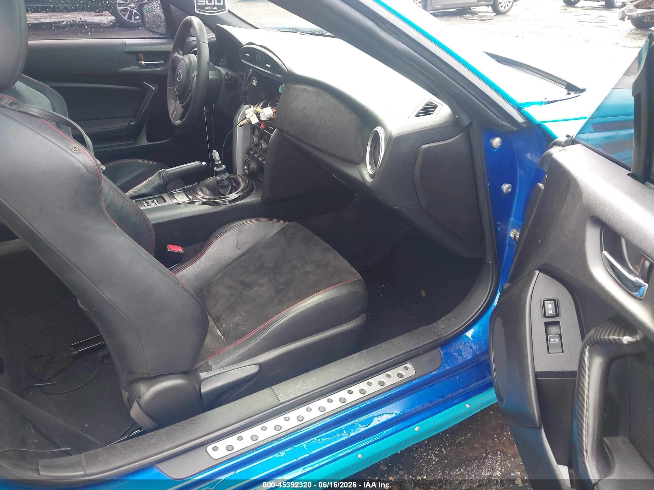 2014 Subaru Brz Limited Blue vin: JF1ZCAC17E9603030